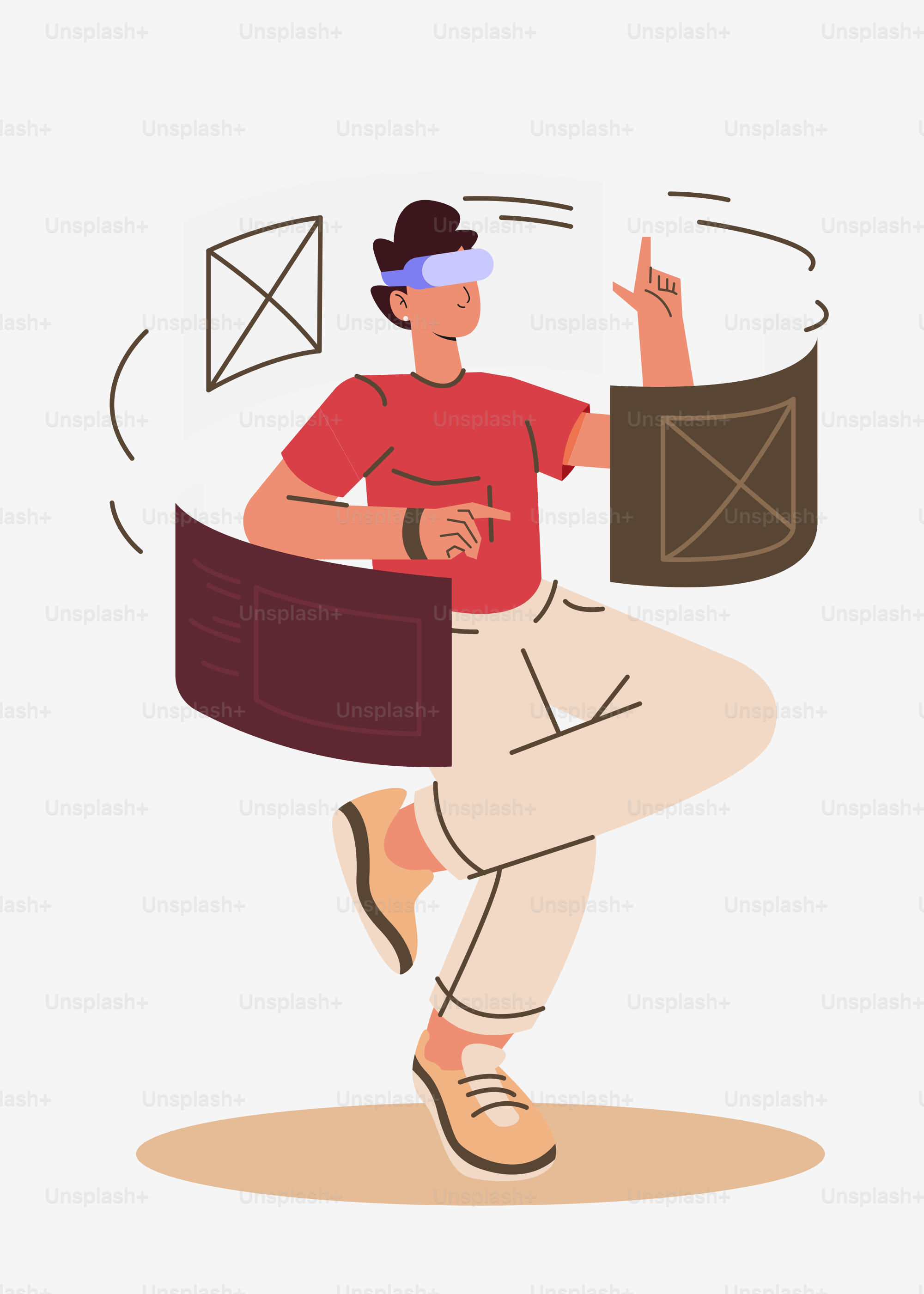 A man in a red shirt and white pants is dancing