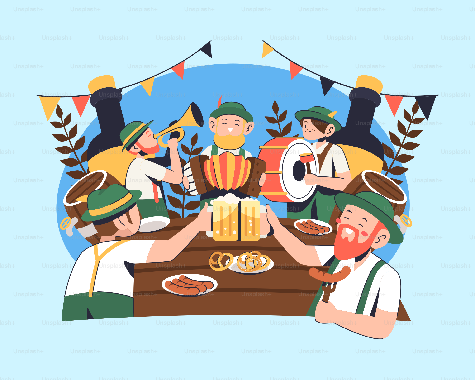 Un grupo de personas sentadas alrededor de una mesa con comida