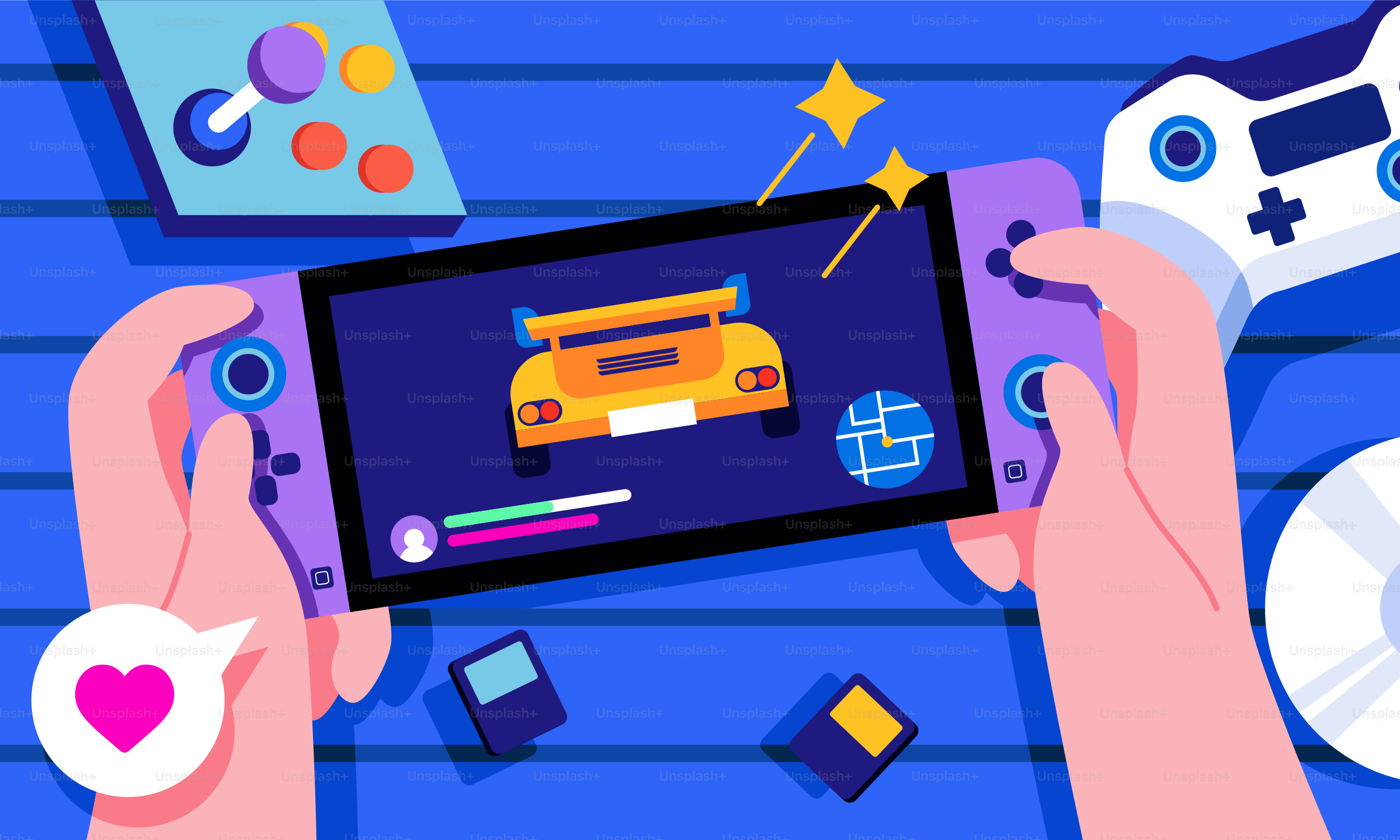 A person holding a phone with a video game on it