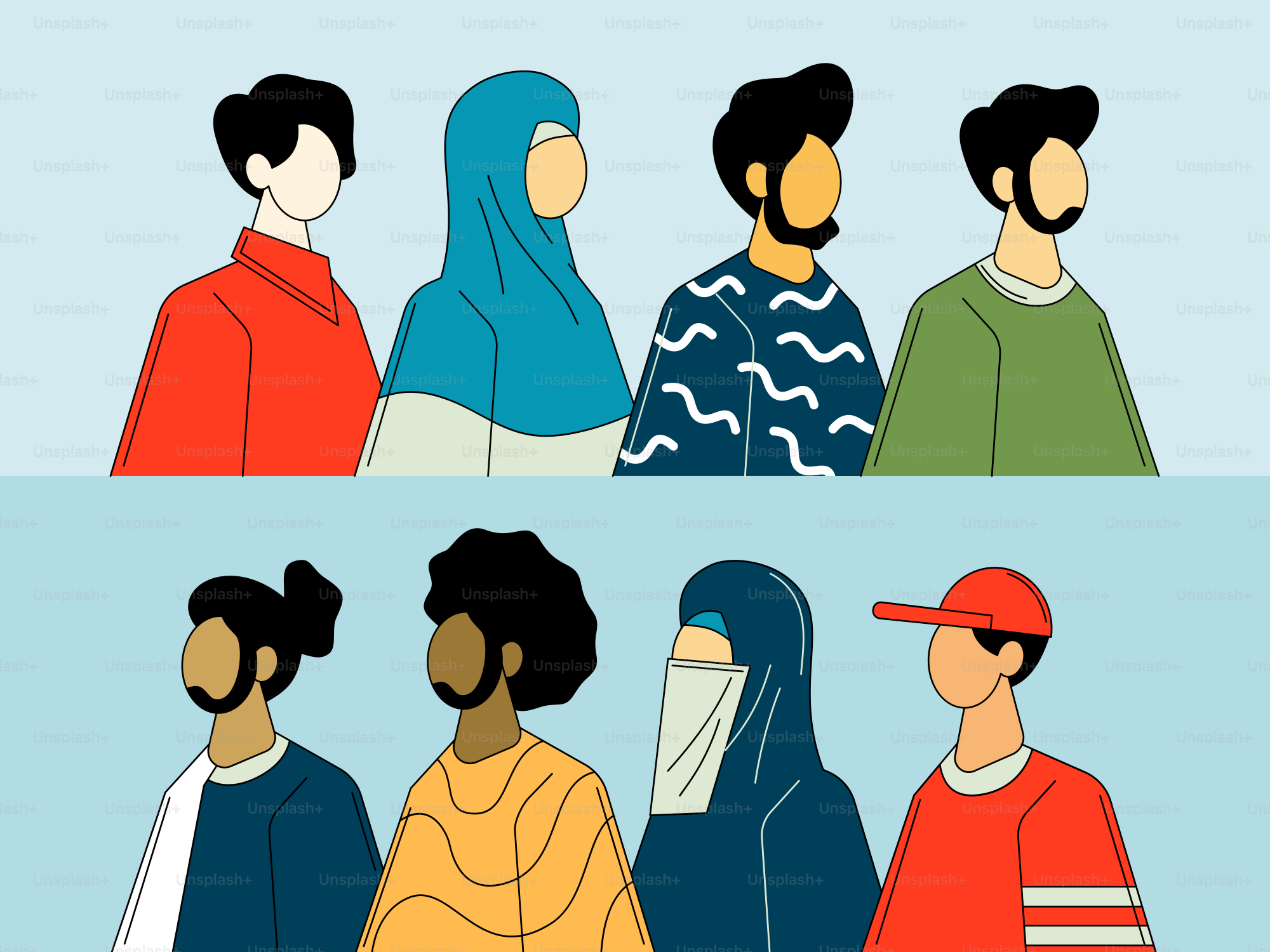 A group of people standing next to each other