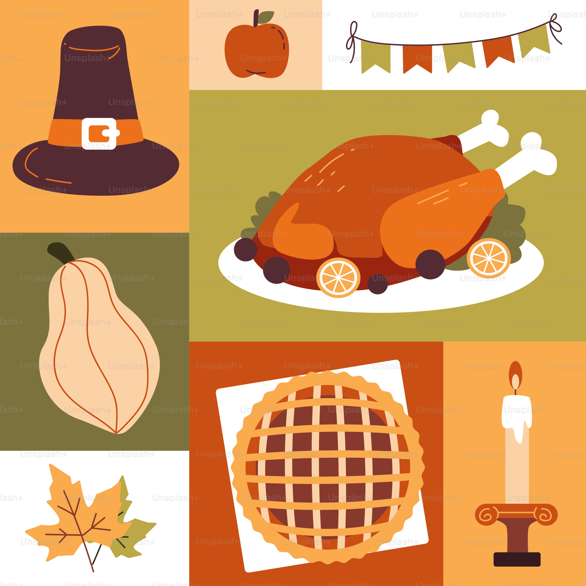 A thanksgiving card with a turkey on a plate