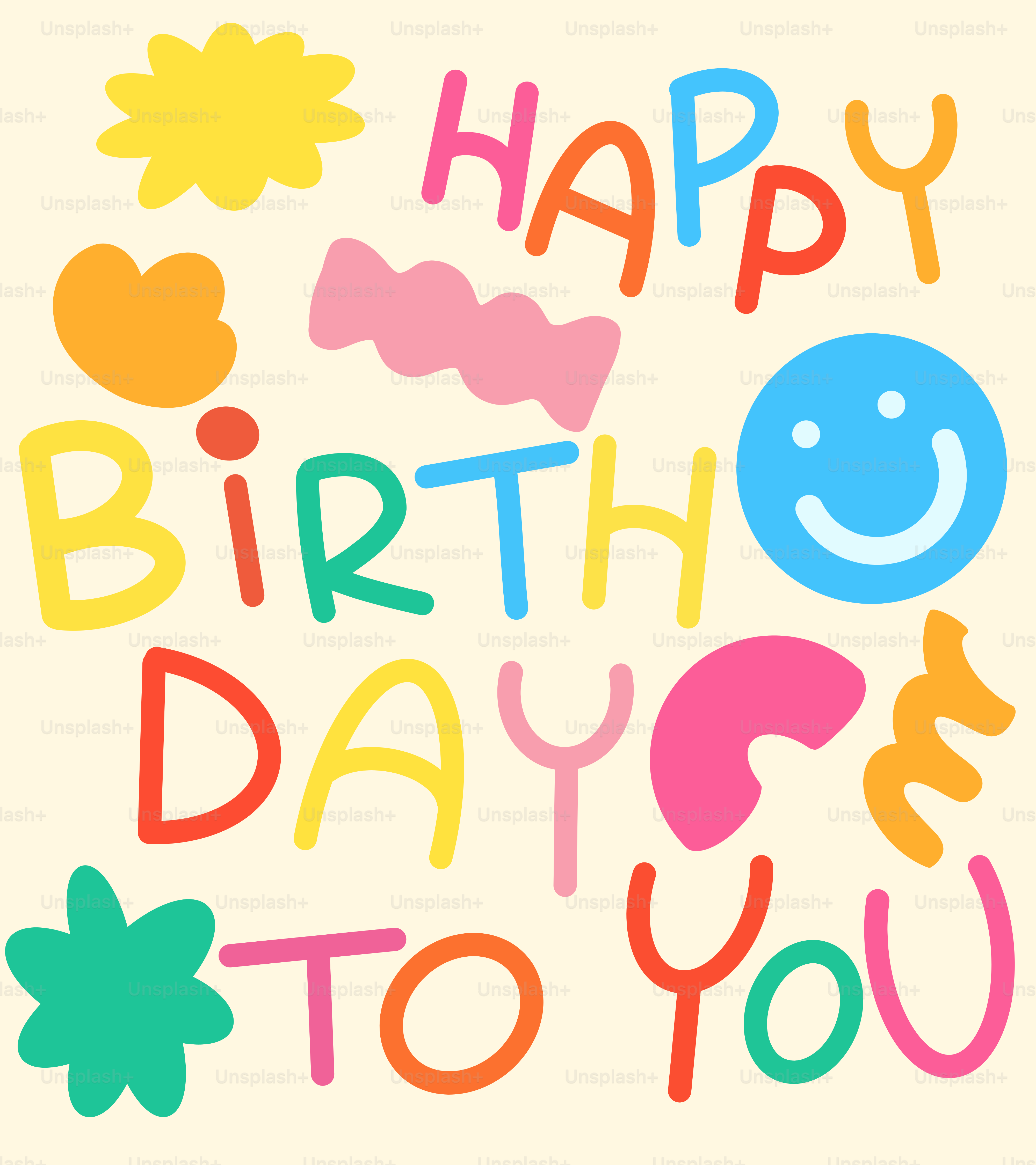 Une carte d’anniversaire avec les mots joyeux anniversaire à toi
