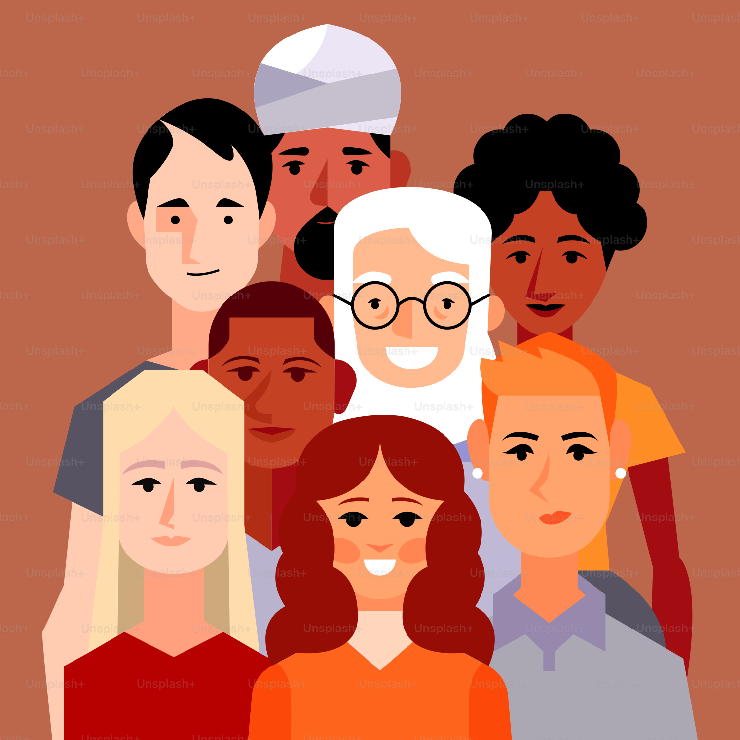 A group of people standing next to each other