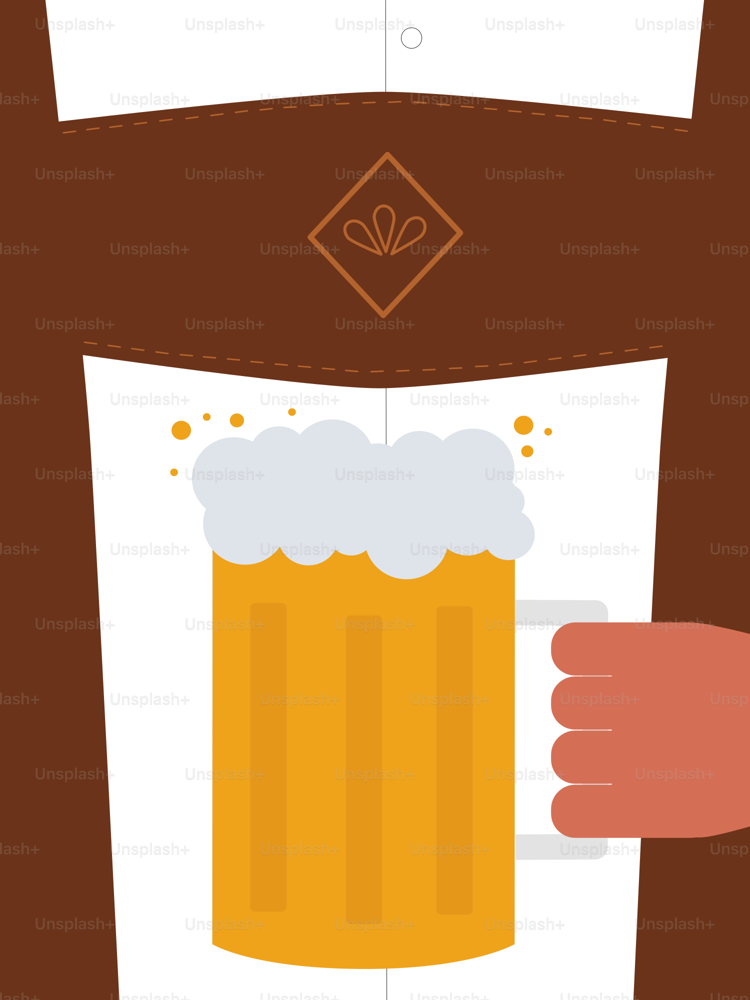 A person is holding a mug of beer