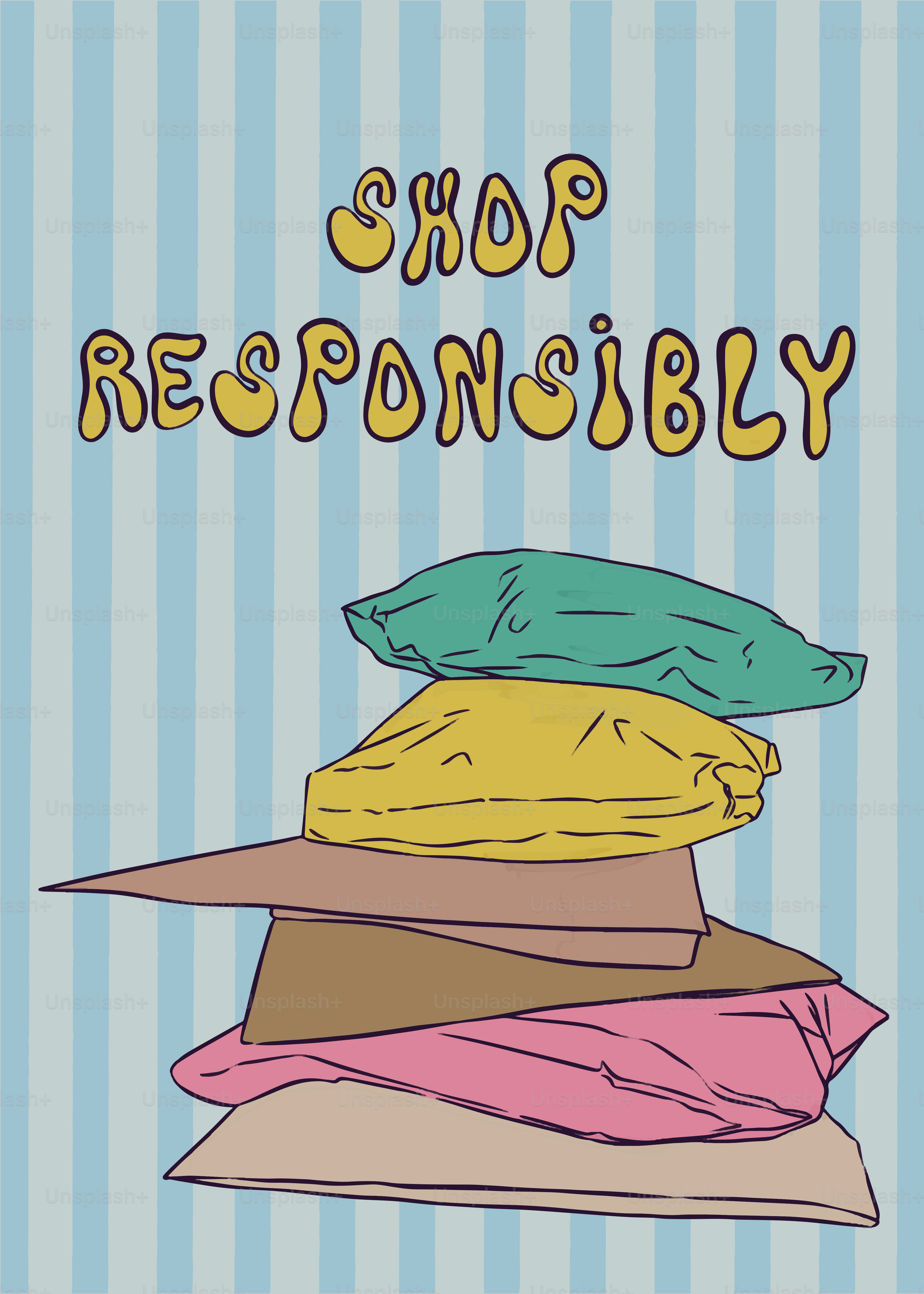 A pile of pillows sitting on top of each other