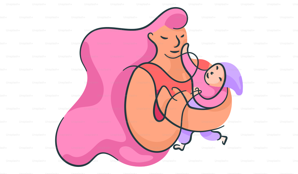 A man holding a baby in his arms