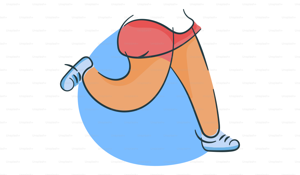 Un dibujo de una persona tumbada de espaldas