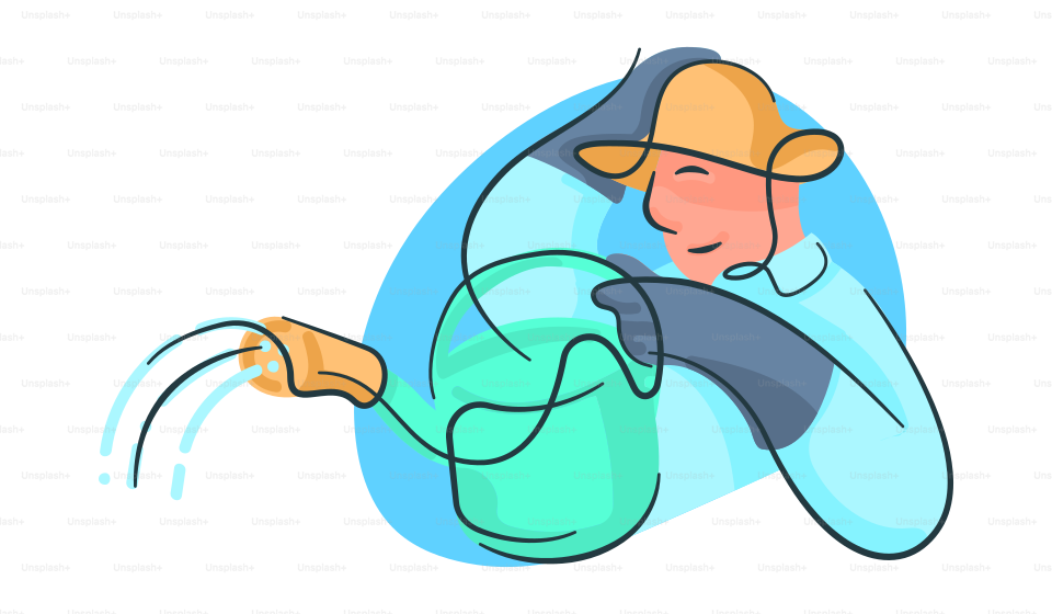 A man in a hat is flying through the air