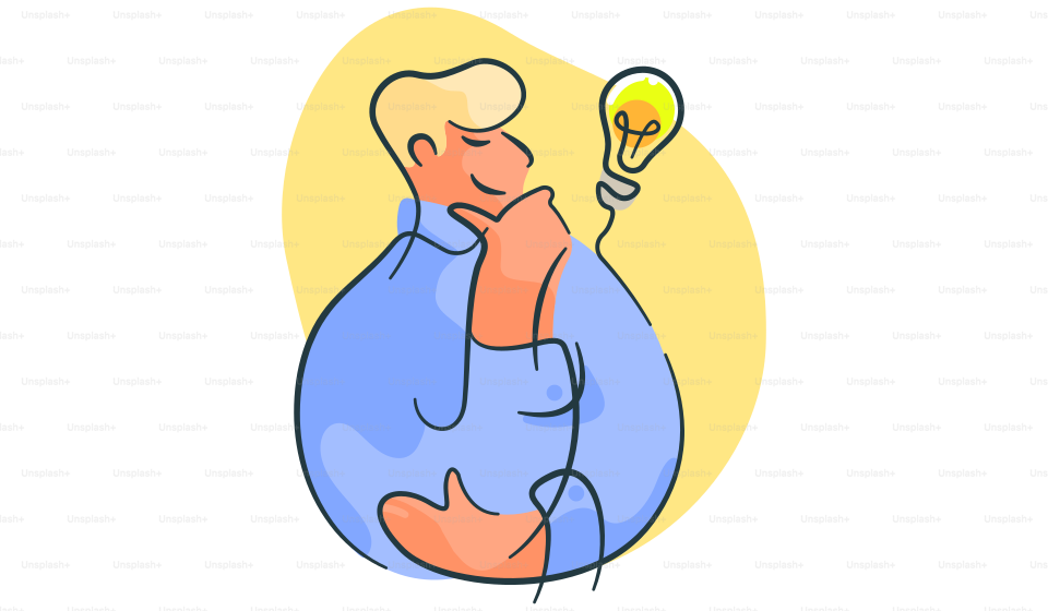 A man holding a light bulb up to his face