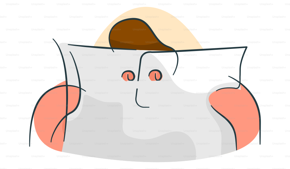 A cartoon of a man with a hat on his head