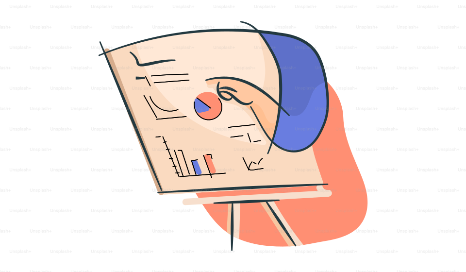 A hand holding a piece of paper with graphs on it