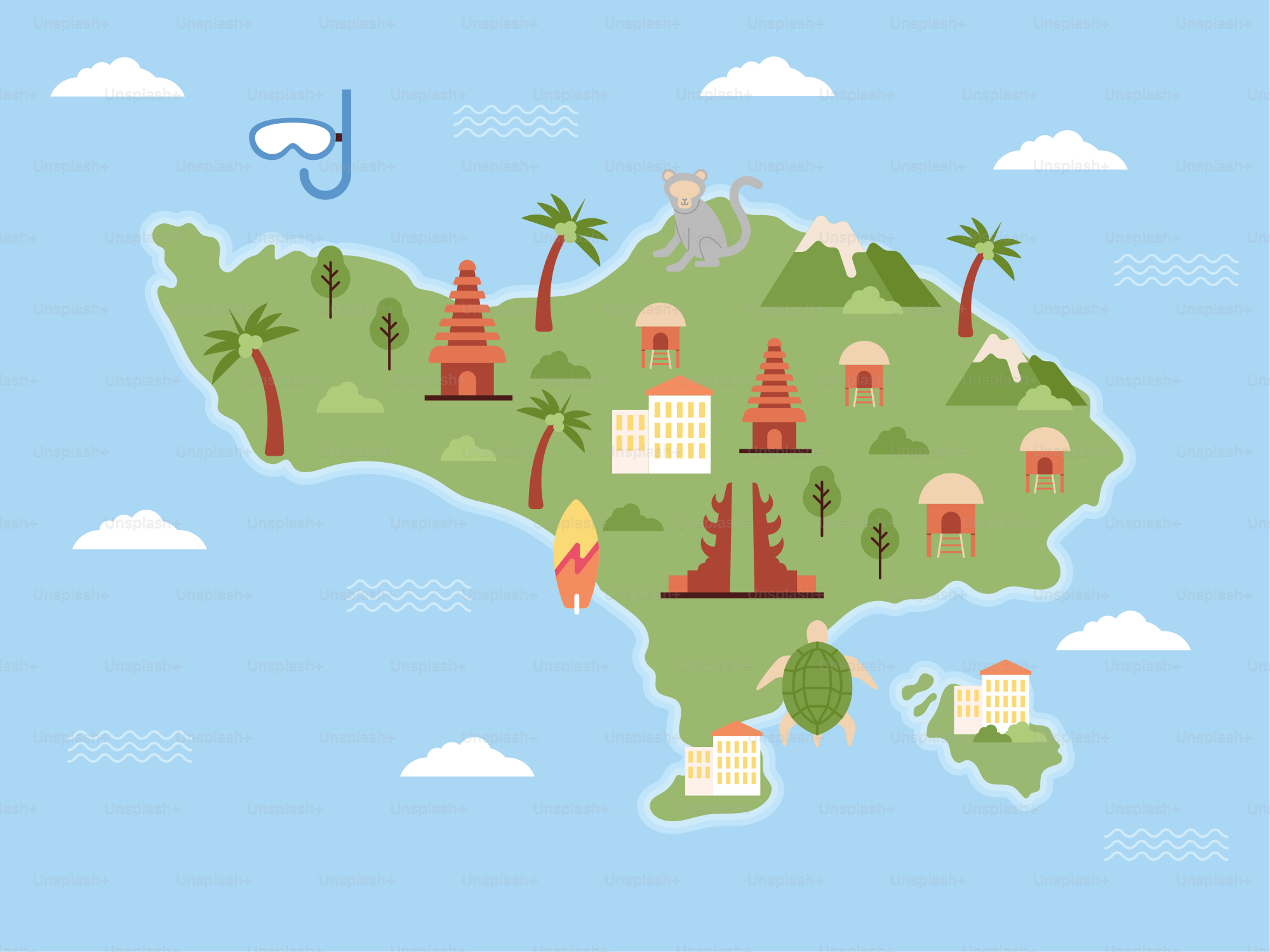 A map of the country of brazil