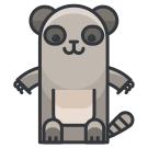 Karakter kartun rakun