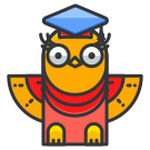 Un uccello con un berretto di diploma in testa vettoriale – Immagine di  Uccello su Unsplash, image size:3000x3000