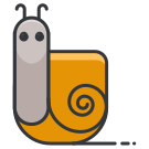 A snail that is sitting on top of a piece of paper