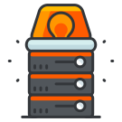 A stack of computers with a marker on top of it