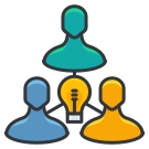 A group of people standing next to each other