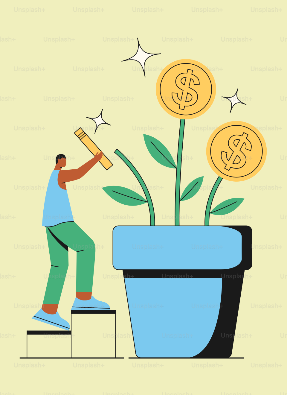 A man is putting money into a pot