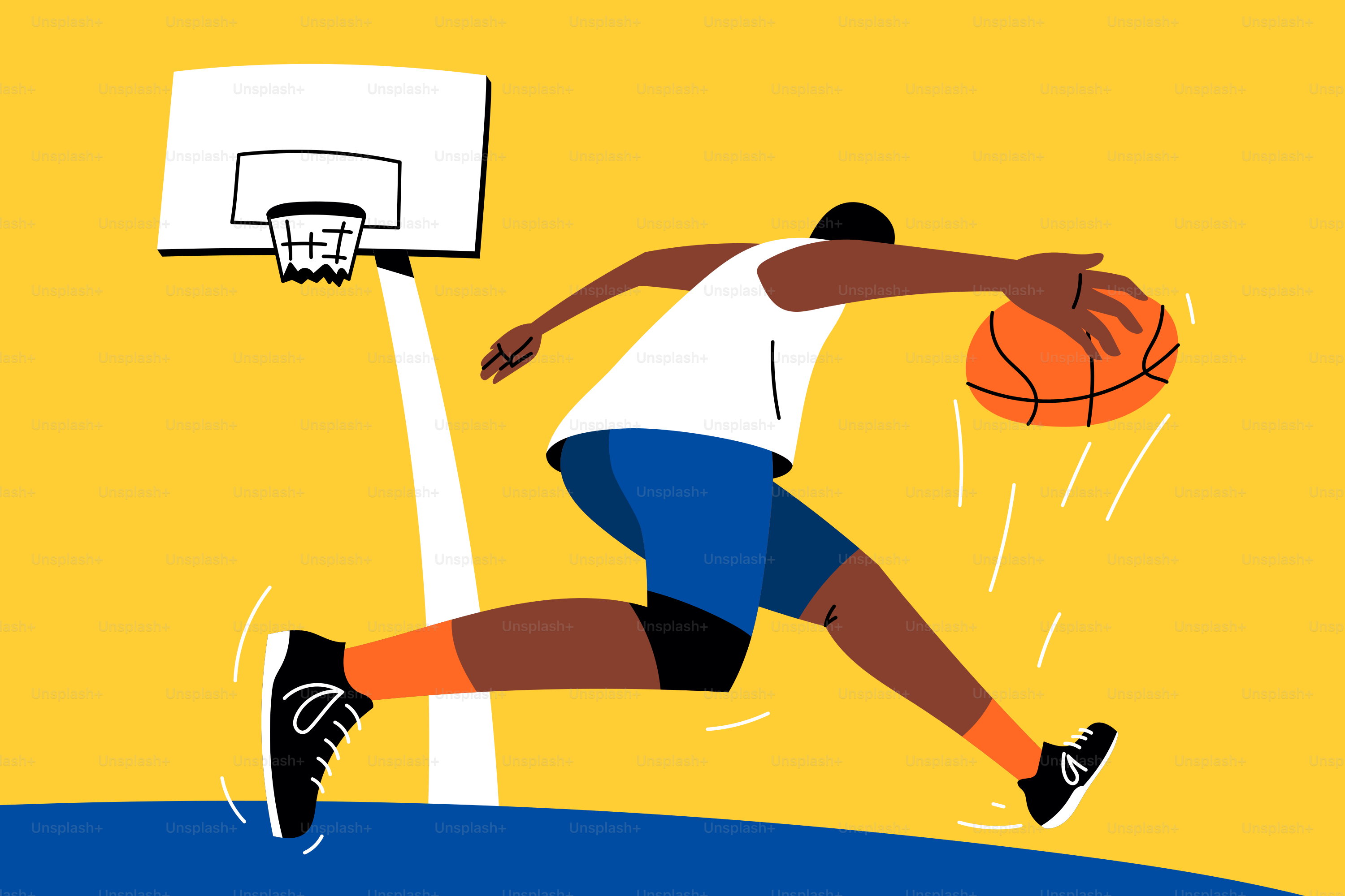 A man running with a basketball in his hand vector – Team Image on Unsplash