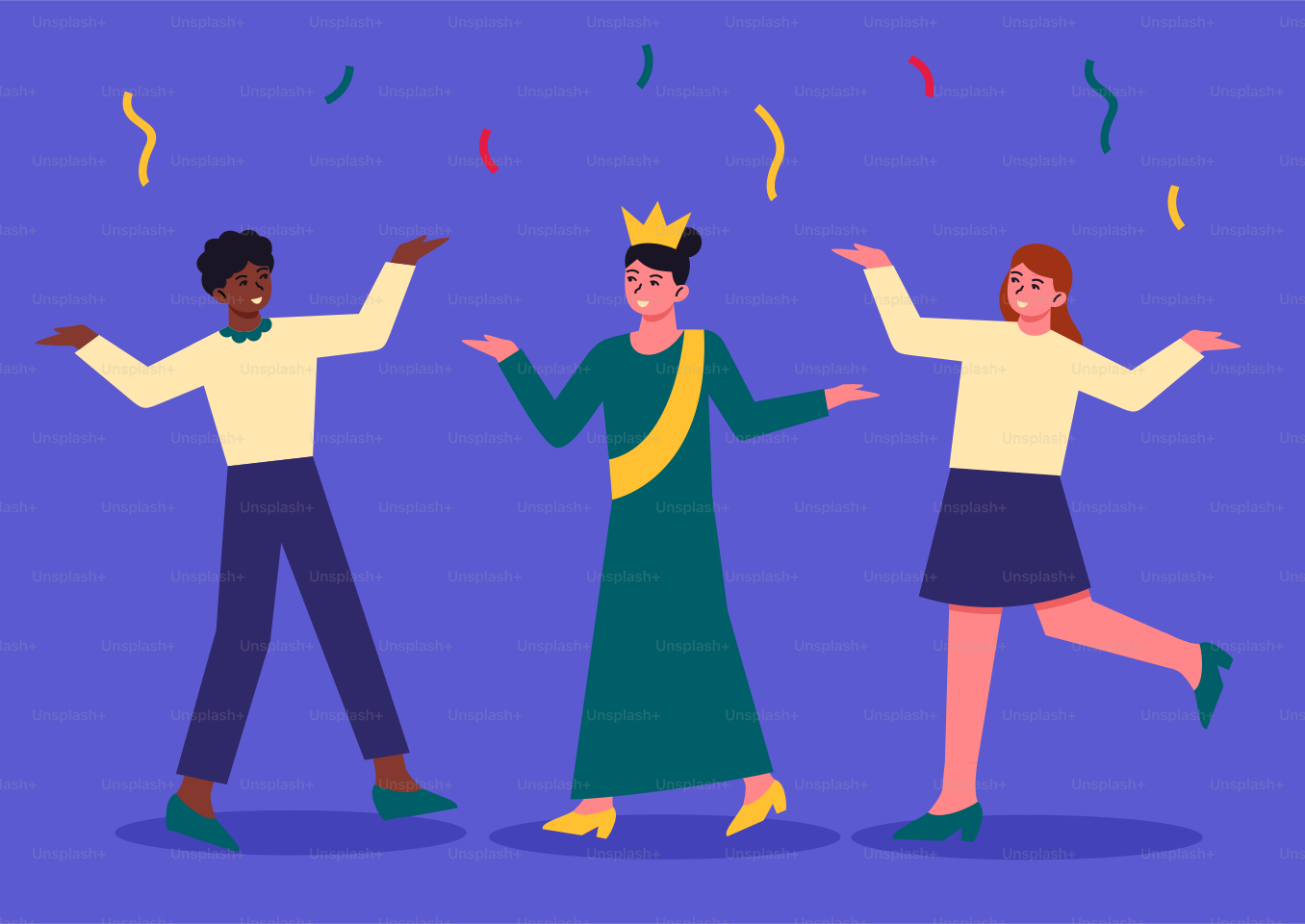 Un groupe de personnes debout les unes à côté des autres