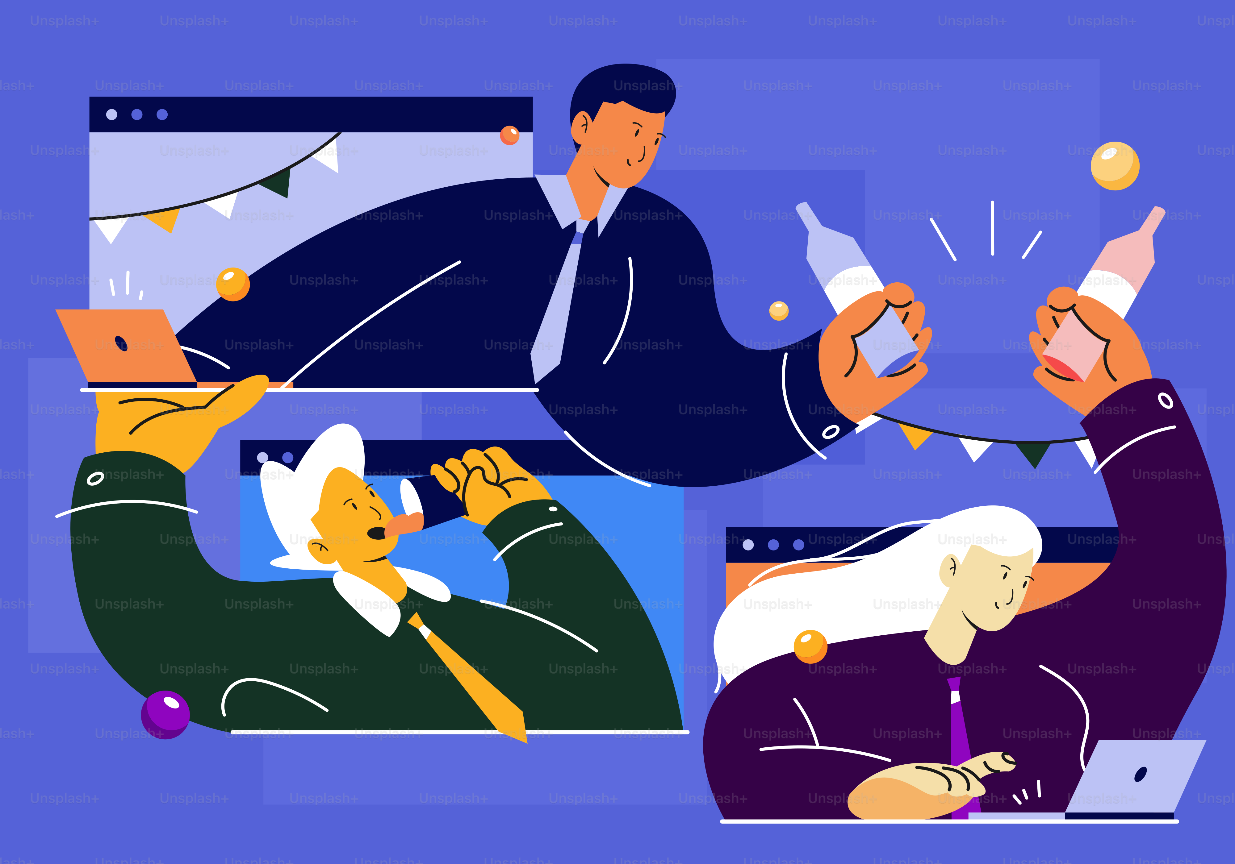 A group of people sitting around a laptop