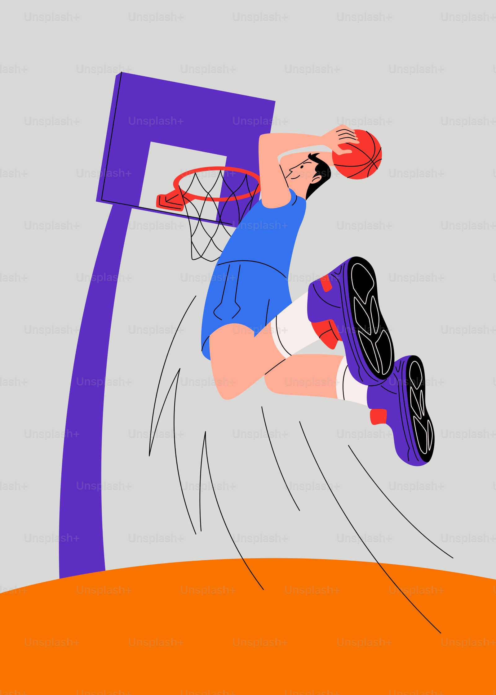 A man jumping up into the air to dunk a basketball
