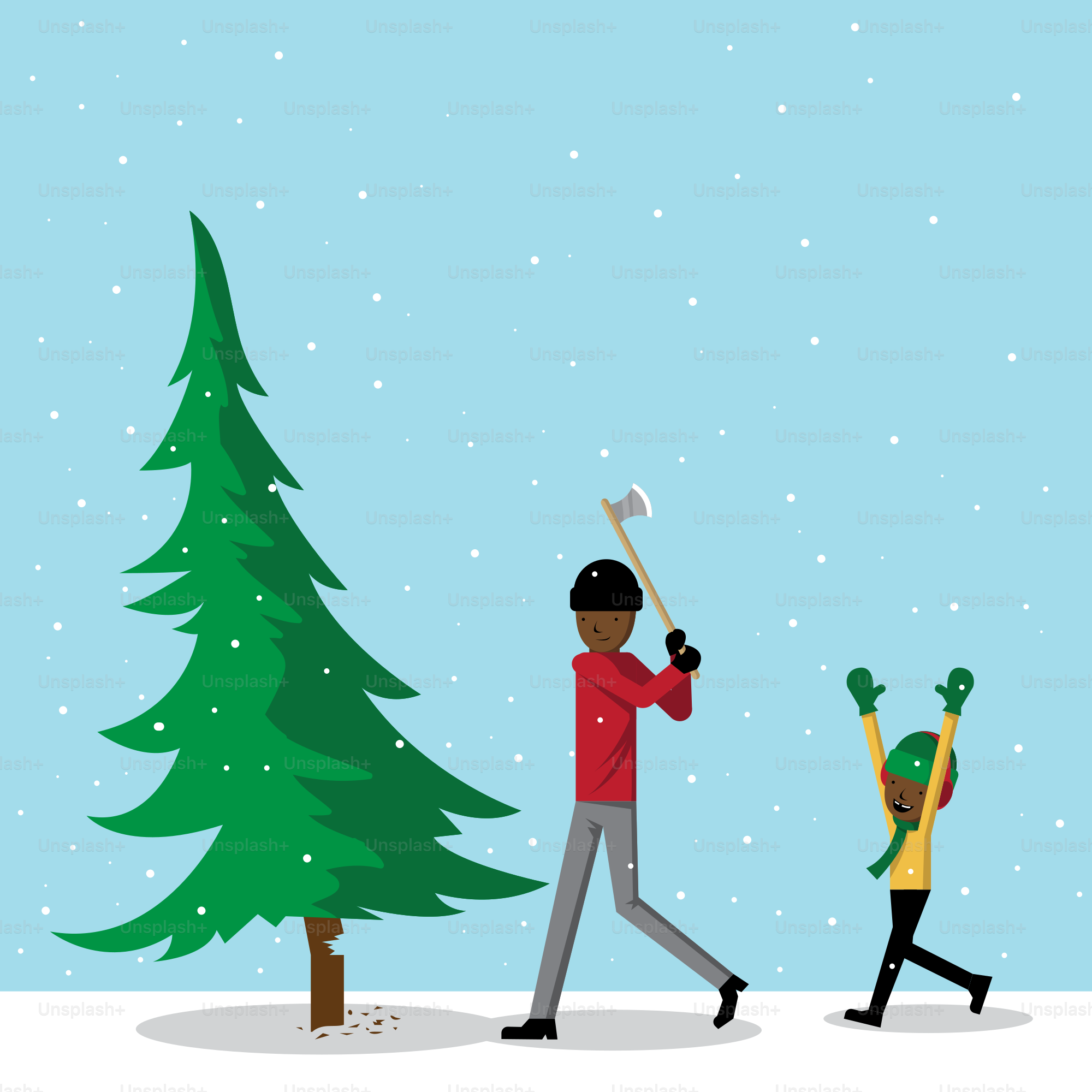 A couple of people walking across a snow covered field