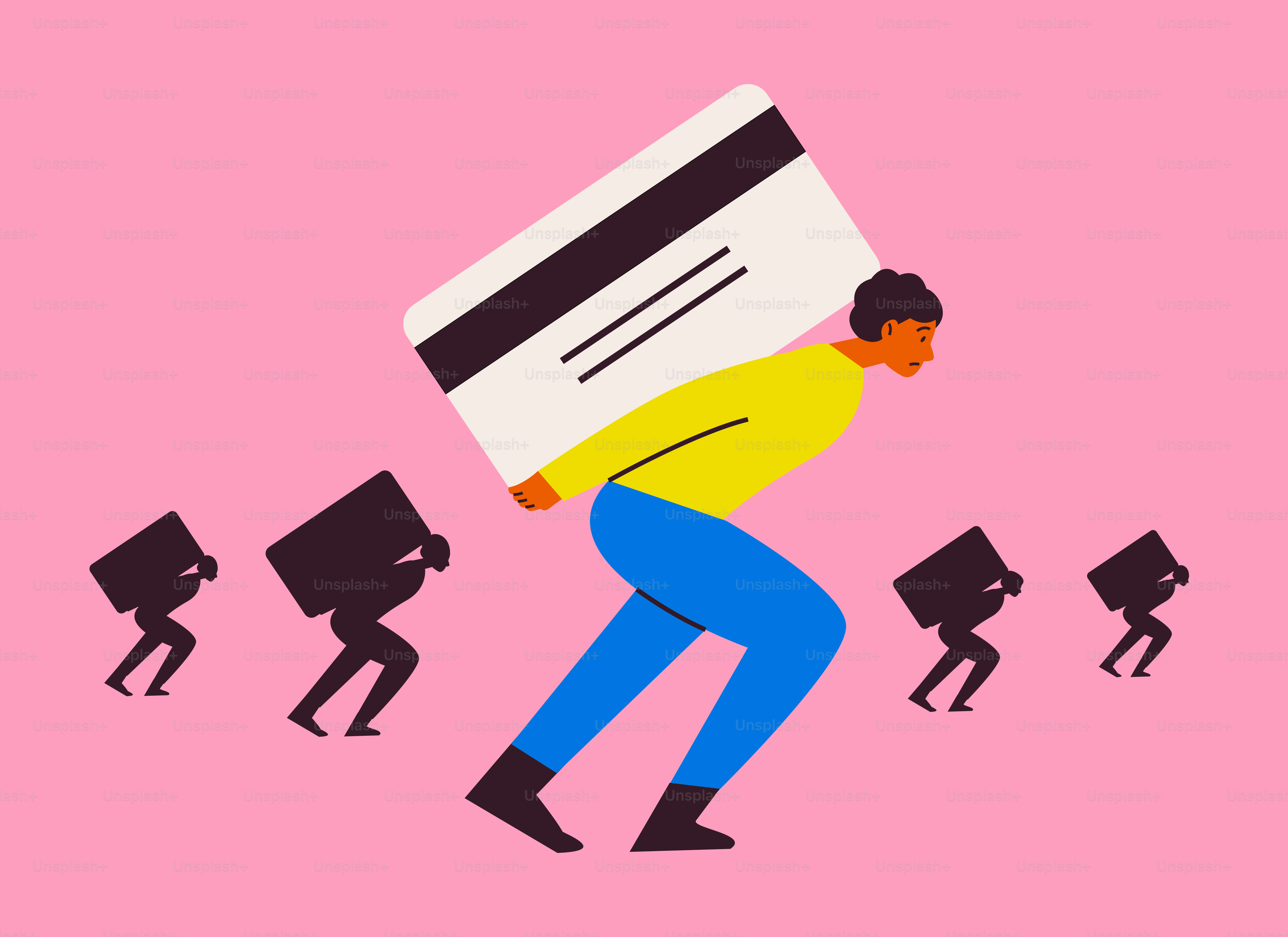 A man carrying a large piece of paper over his head