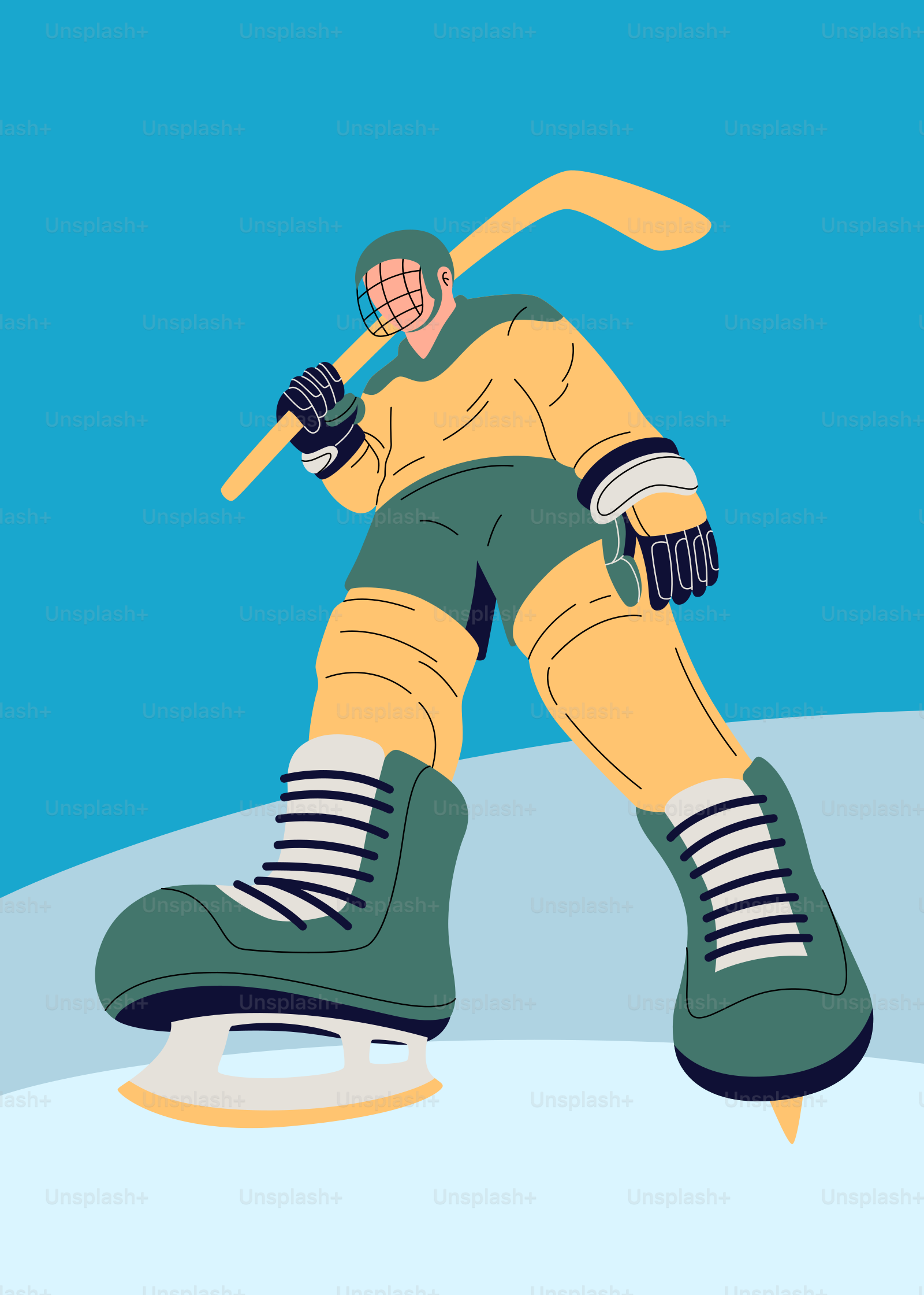 A person on a snowboard in the snow