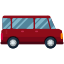 Ein rotes Auto mit weißem Hintergrund