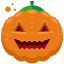 An orange pumpkin with a green leaf on top of it