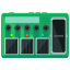 A green device with four buttons and four wires