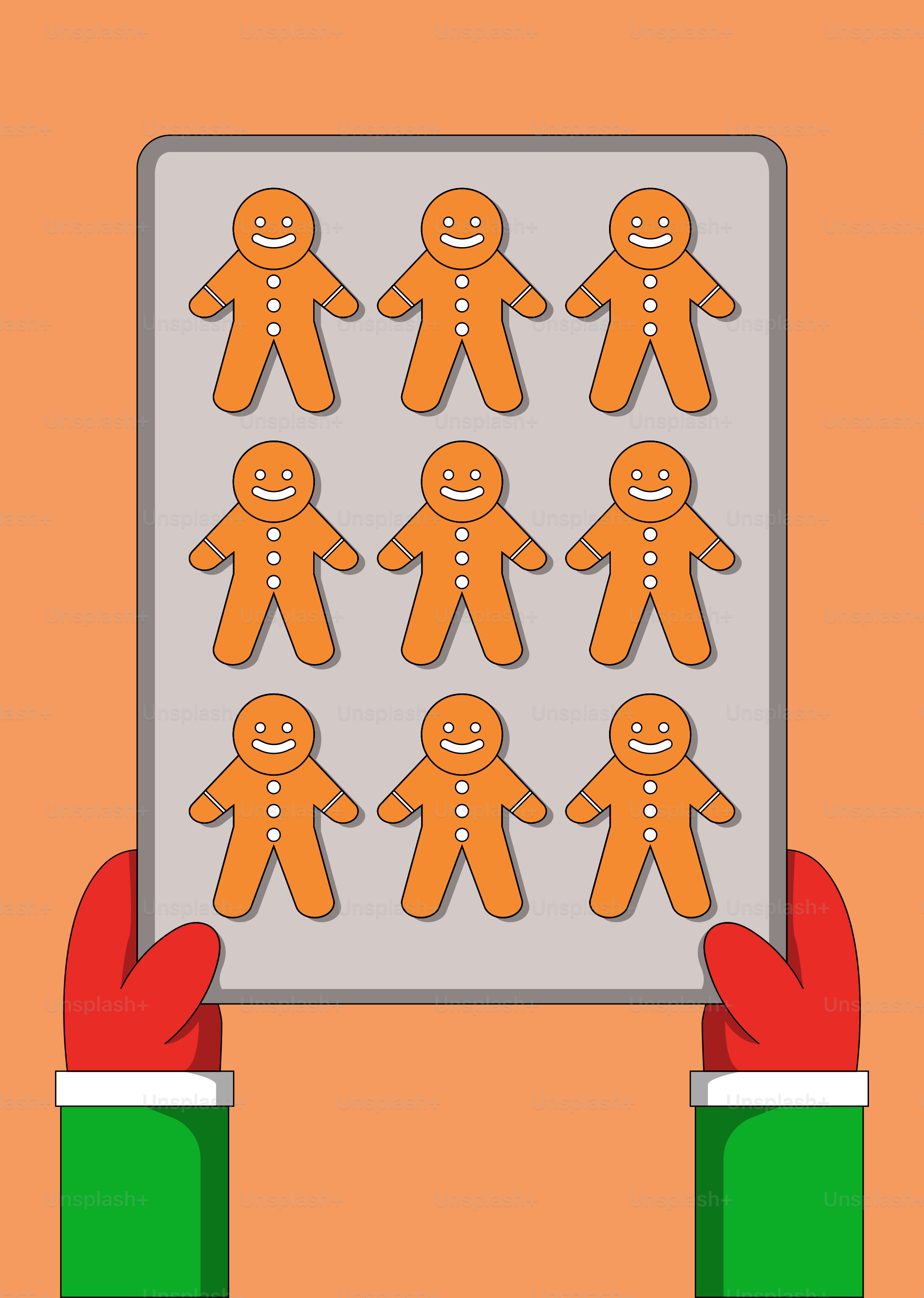 A person holding a cookie sheet with gingers on it