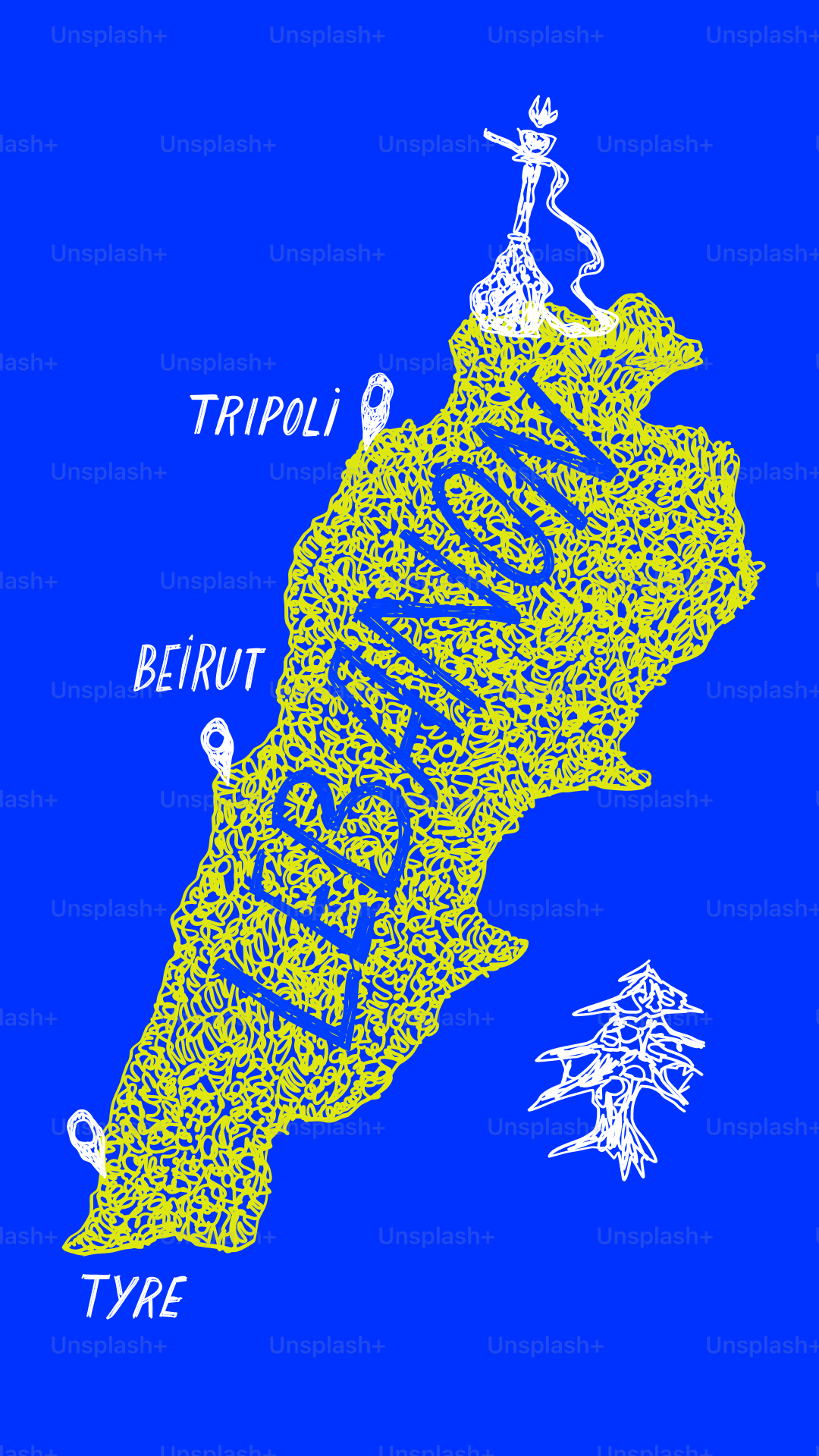 A map of the island of lemaire, france