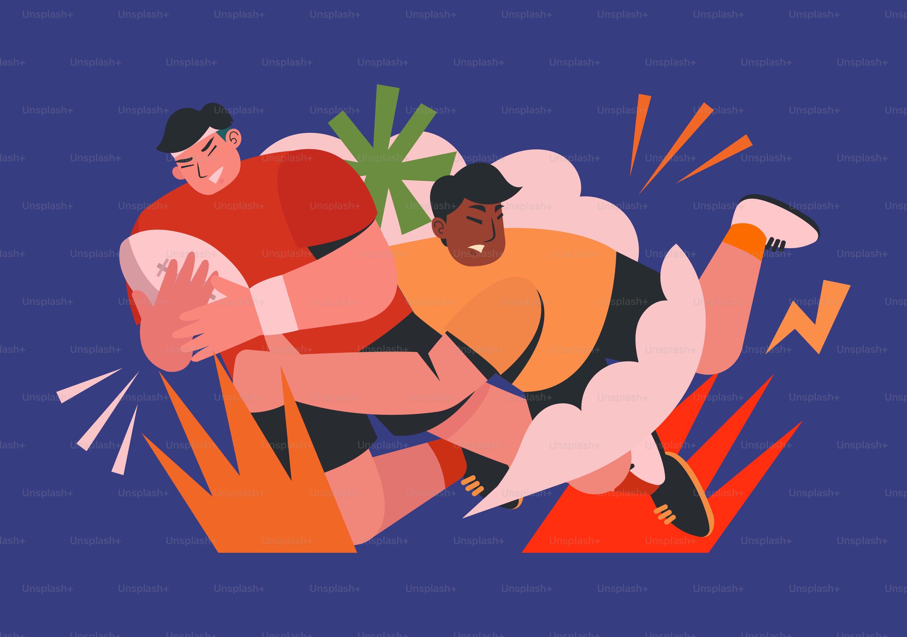 A man is holding a football in his hands