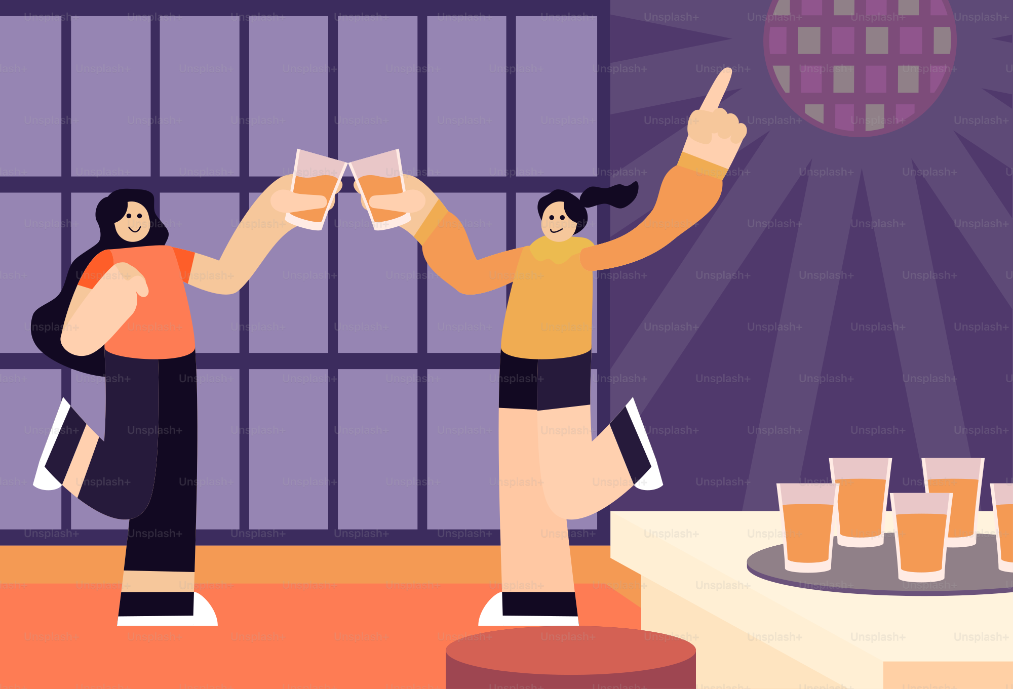 A couple of people standing next to each other