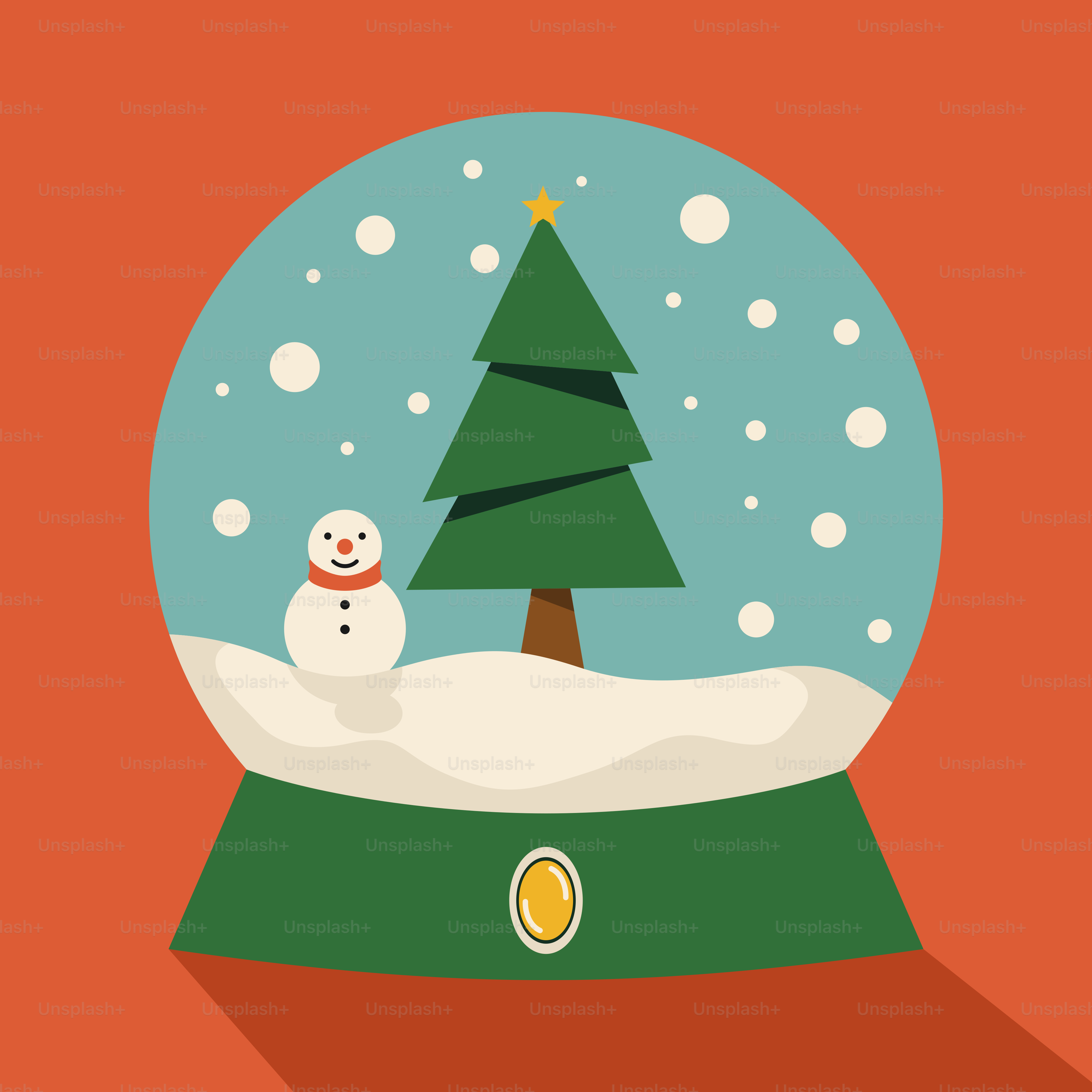 A snow globe with a snowman inside of it