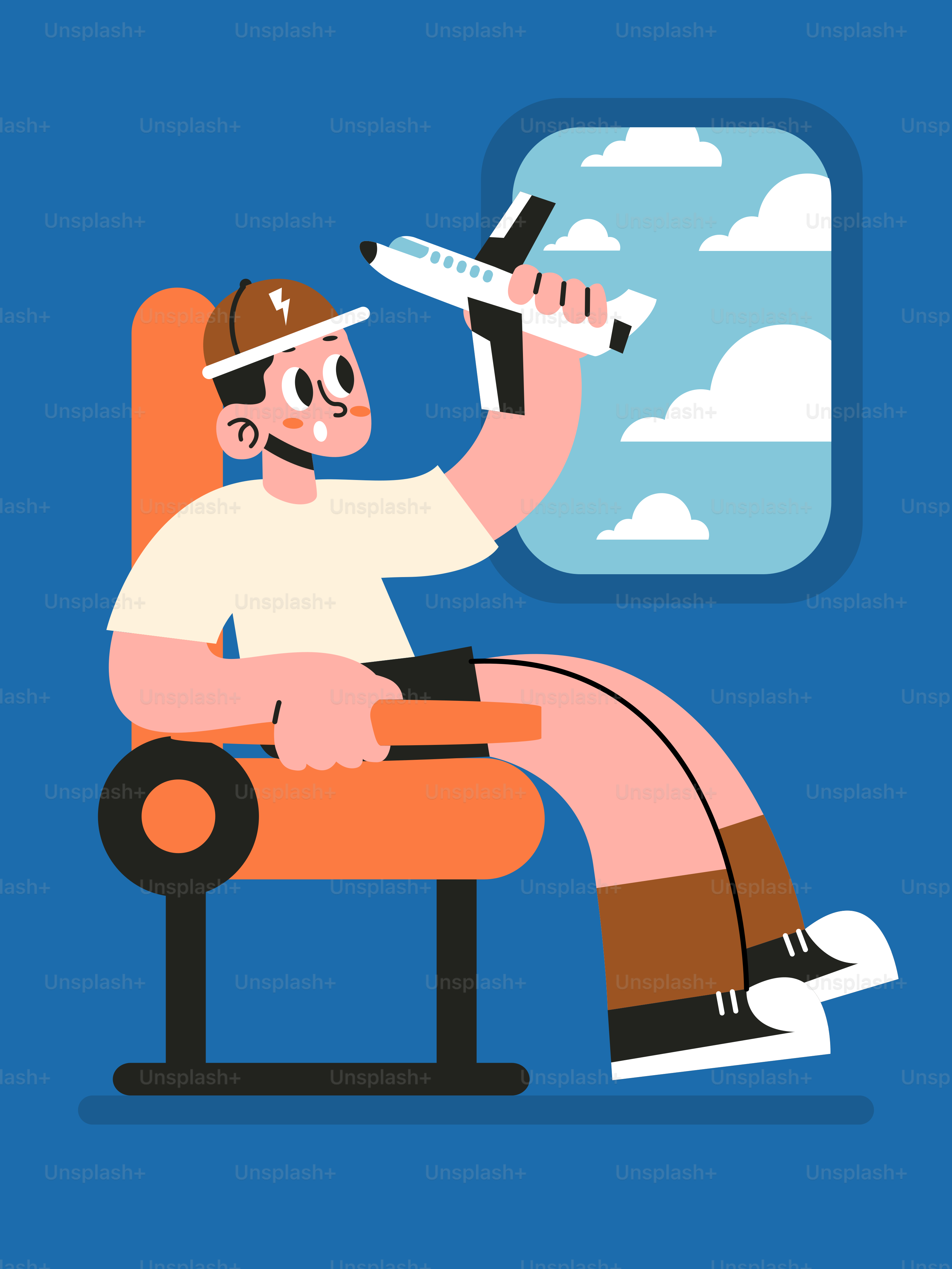 A man sitting in a chair with a remote control in his hand