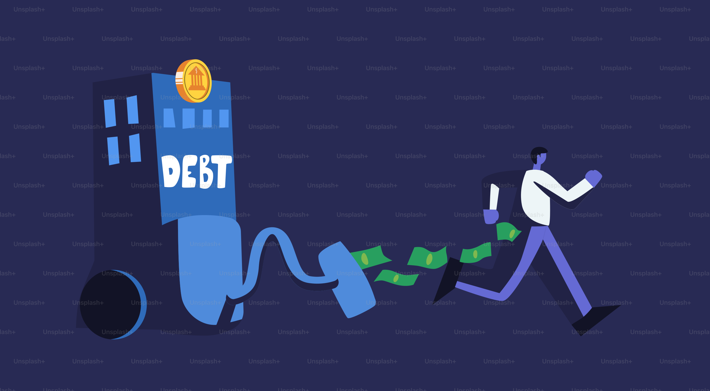 A man is dragging money from a machine