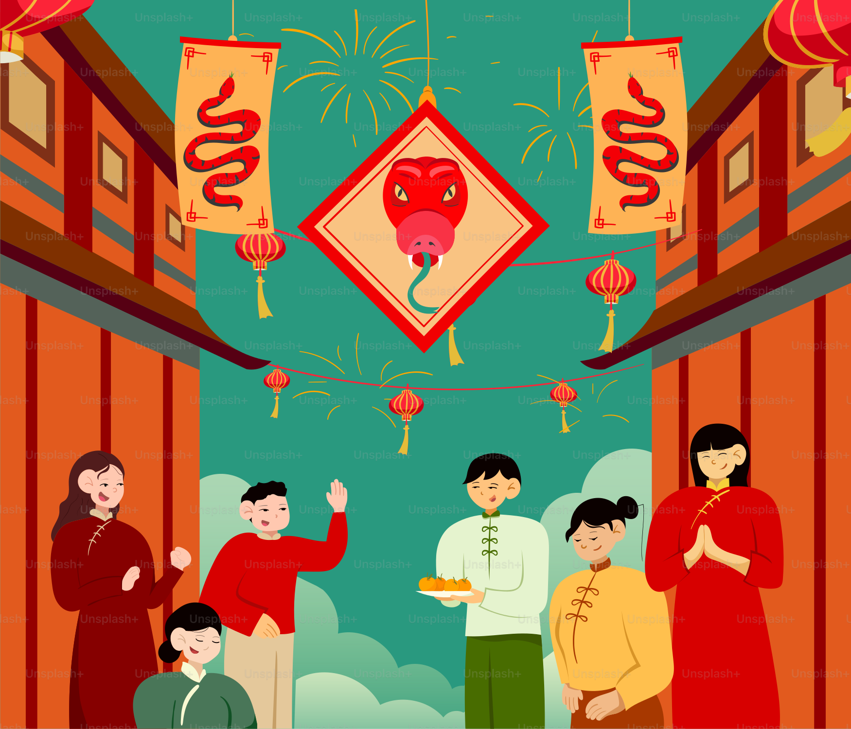 A group of people standing in front of a building