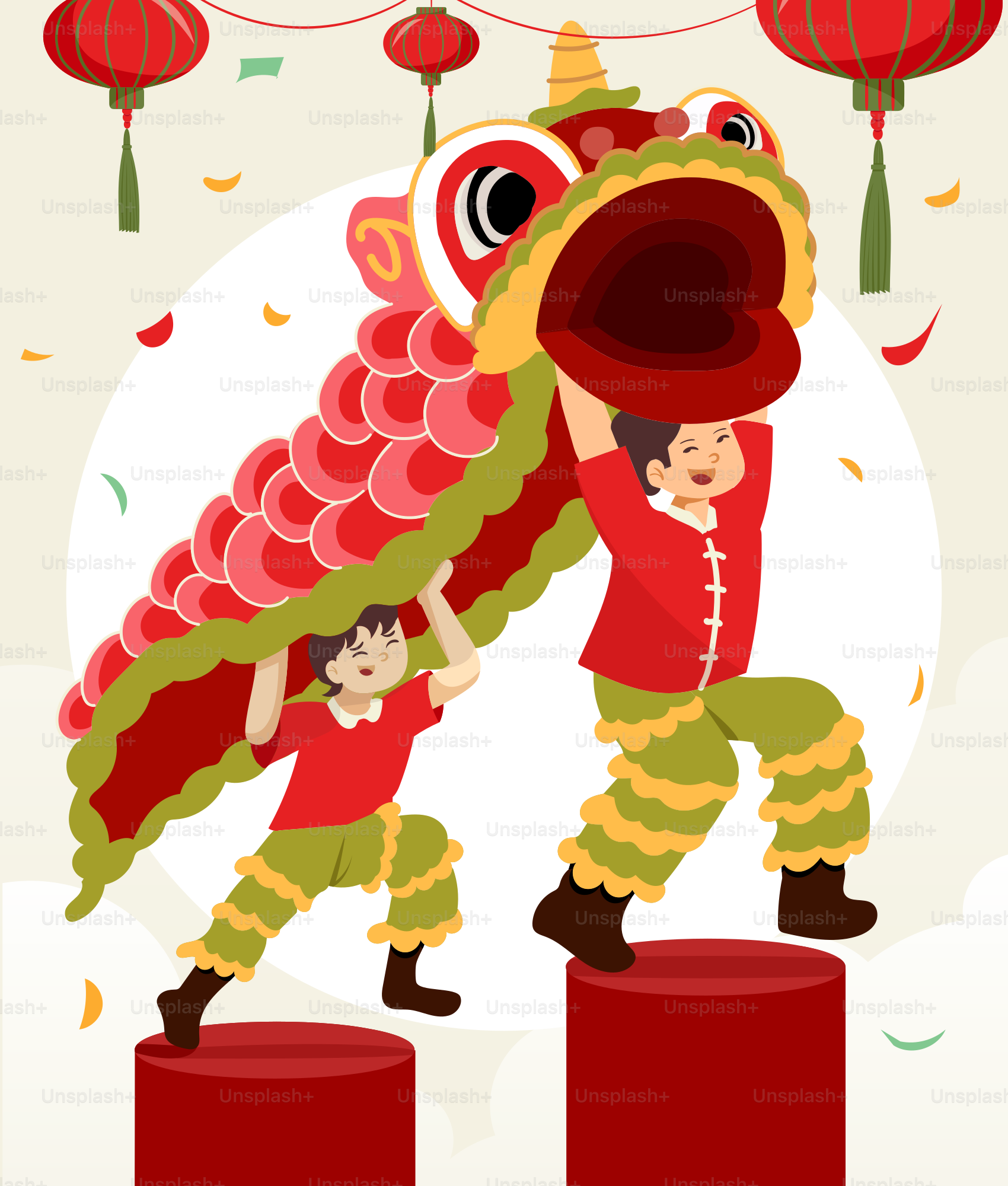 A man holding a child on top of a pedestal