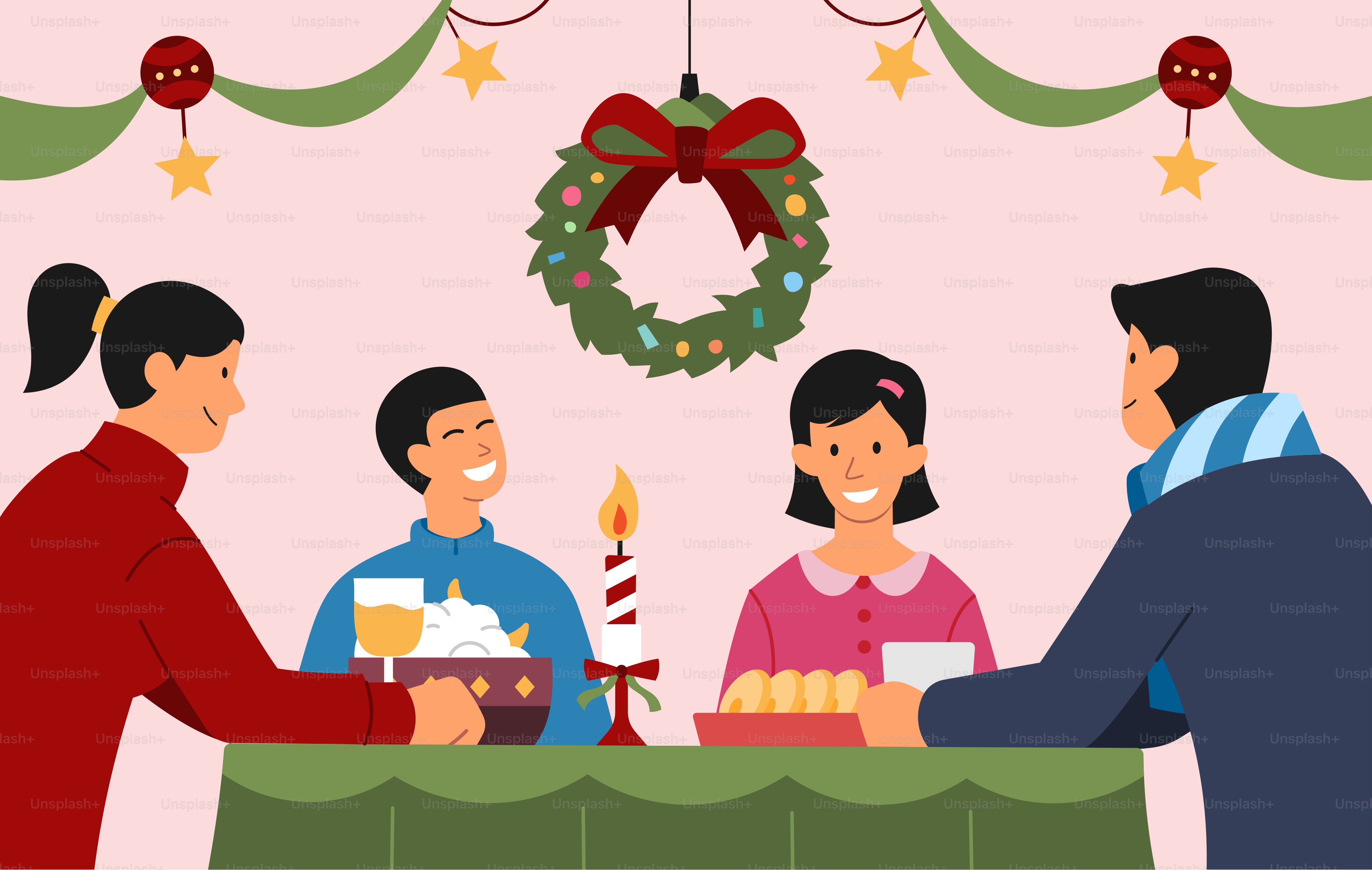 A group of people sitting around a table