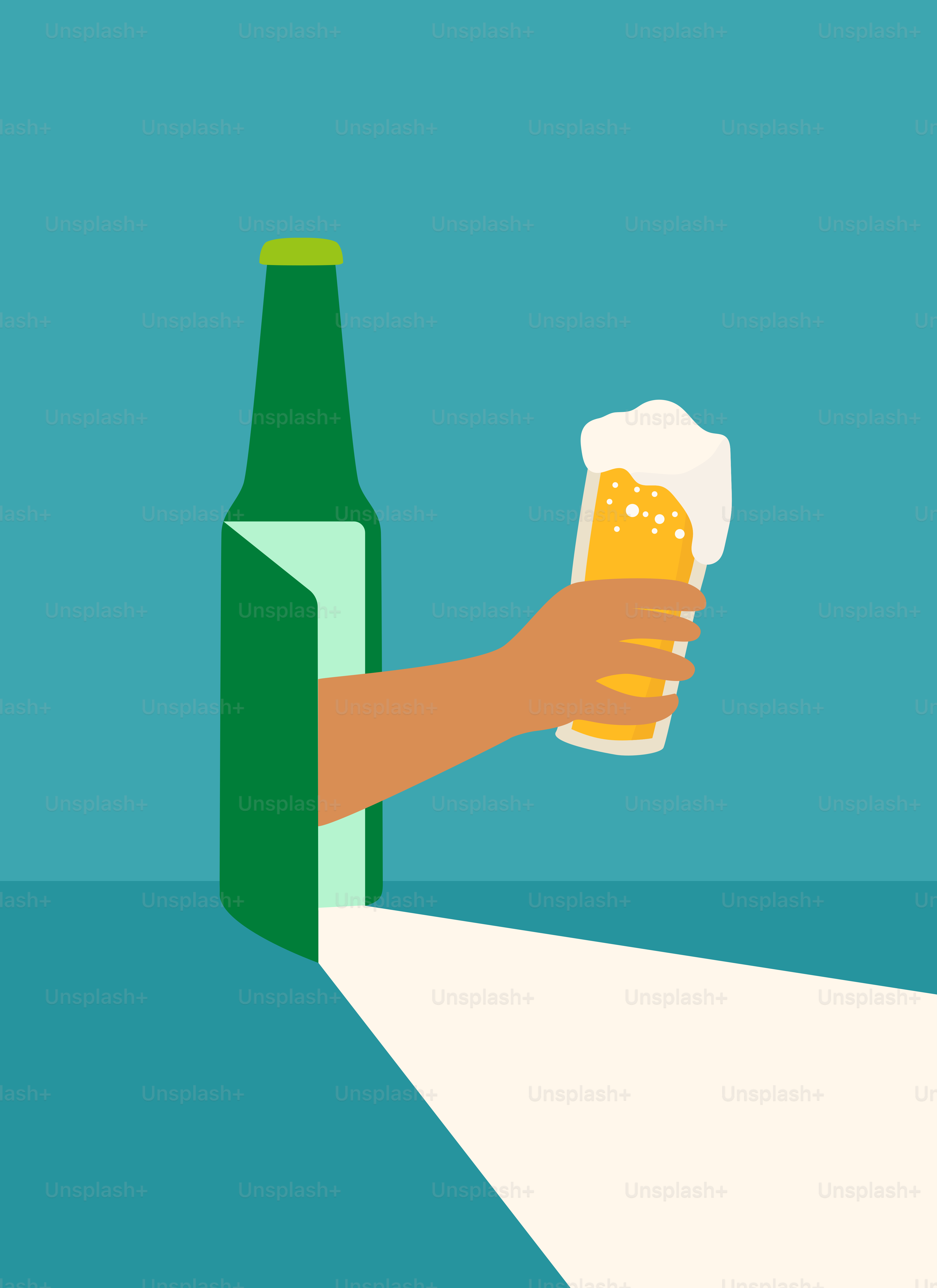 A person holding a beer in their hand