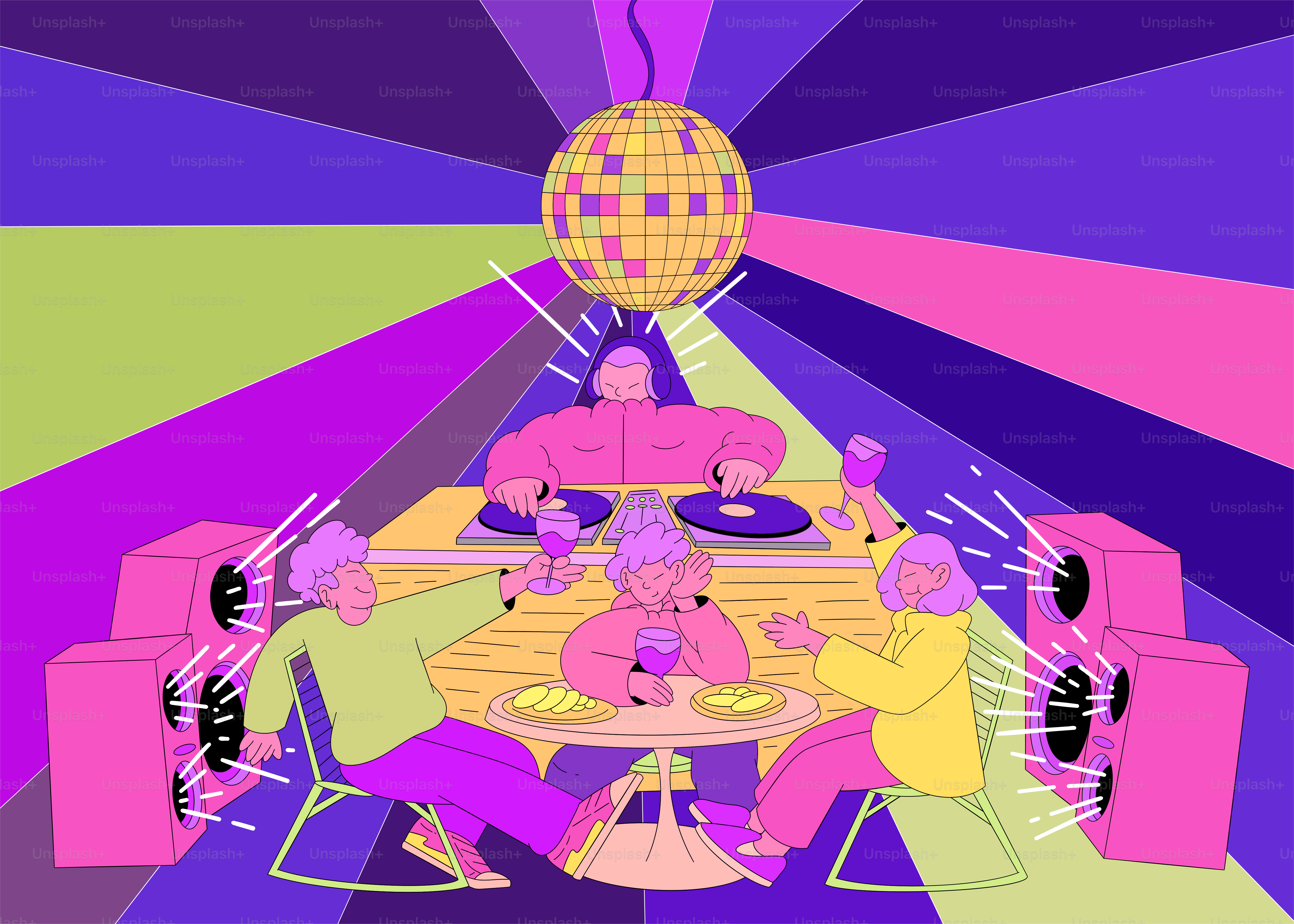 A group of people sitting around a table