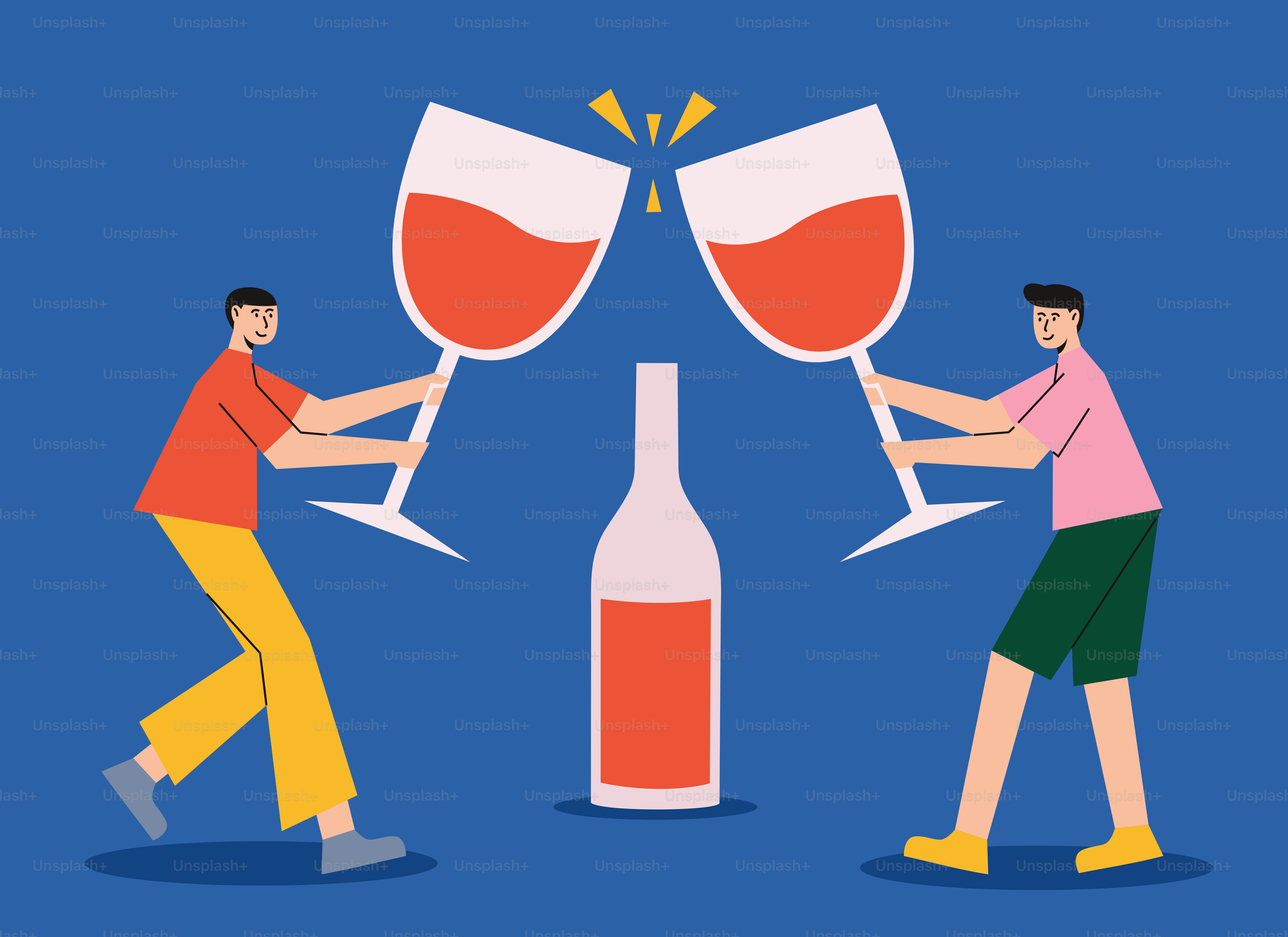 A couple of people holding glasses of wine