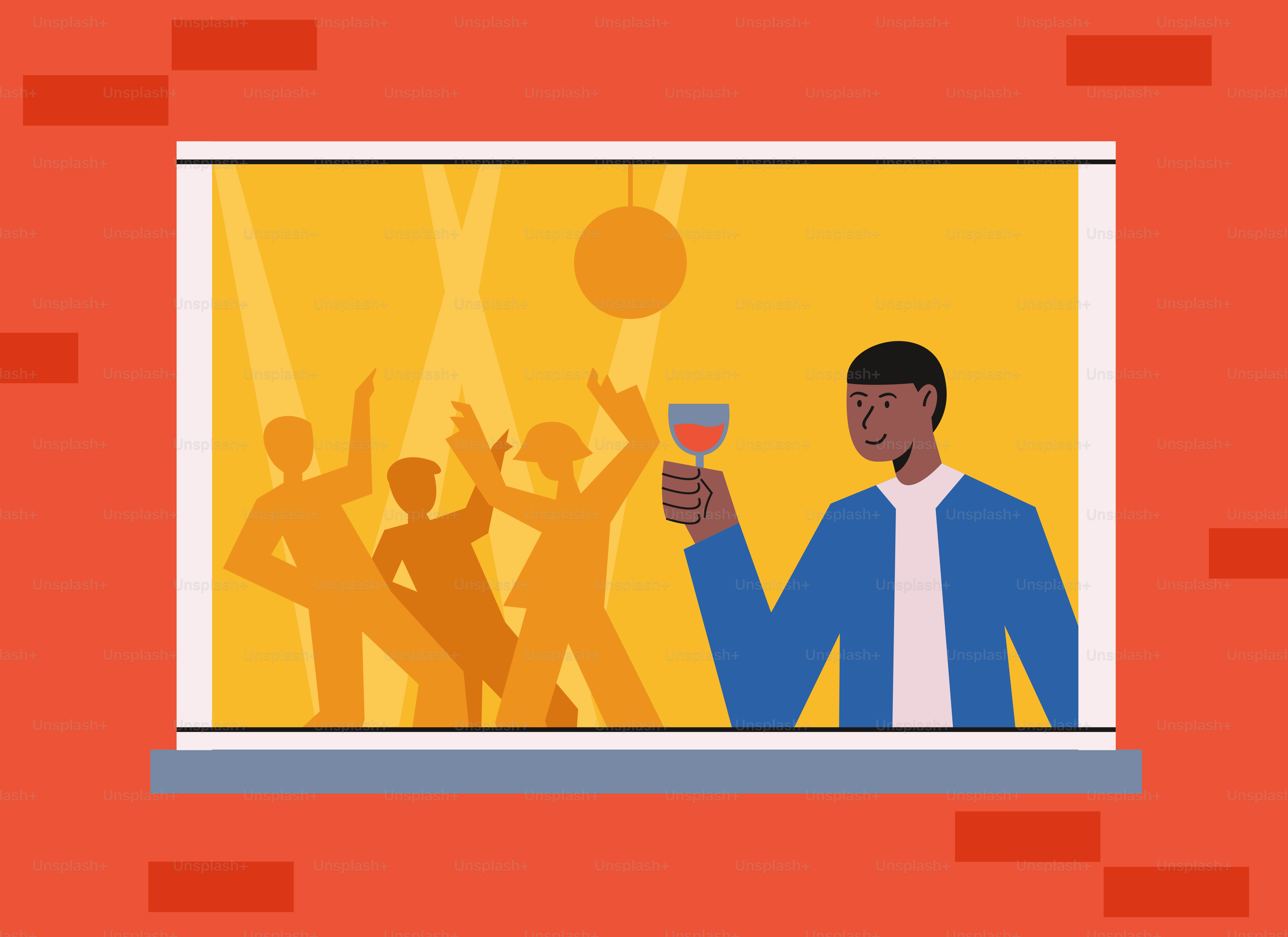 Un homme debout devant une fenêtre, tenant un verre de vin