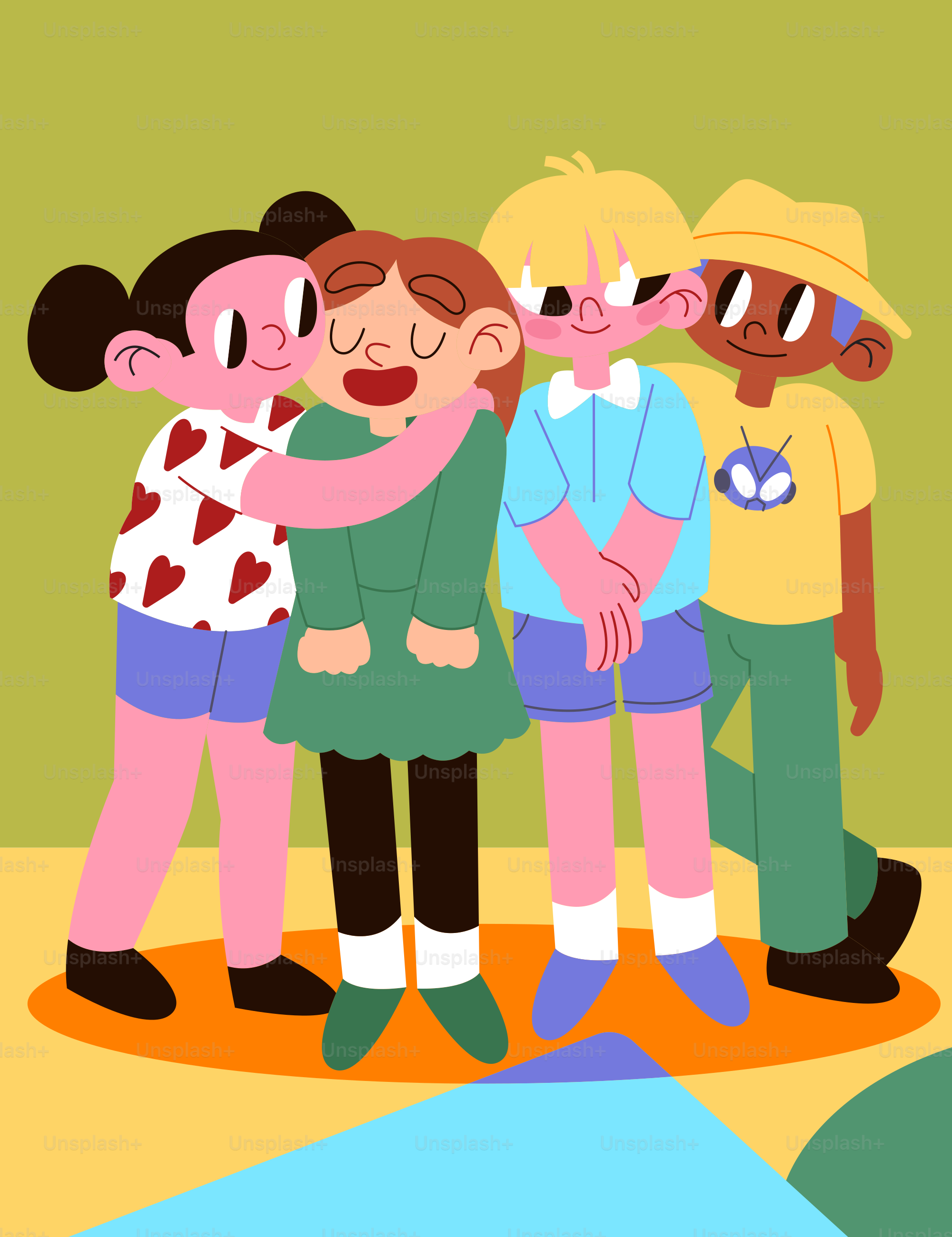 Un grupo de personas de pie una al lado de la otra