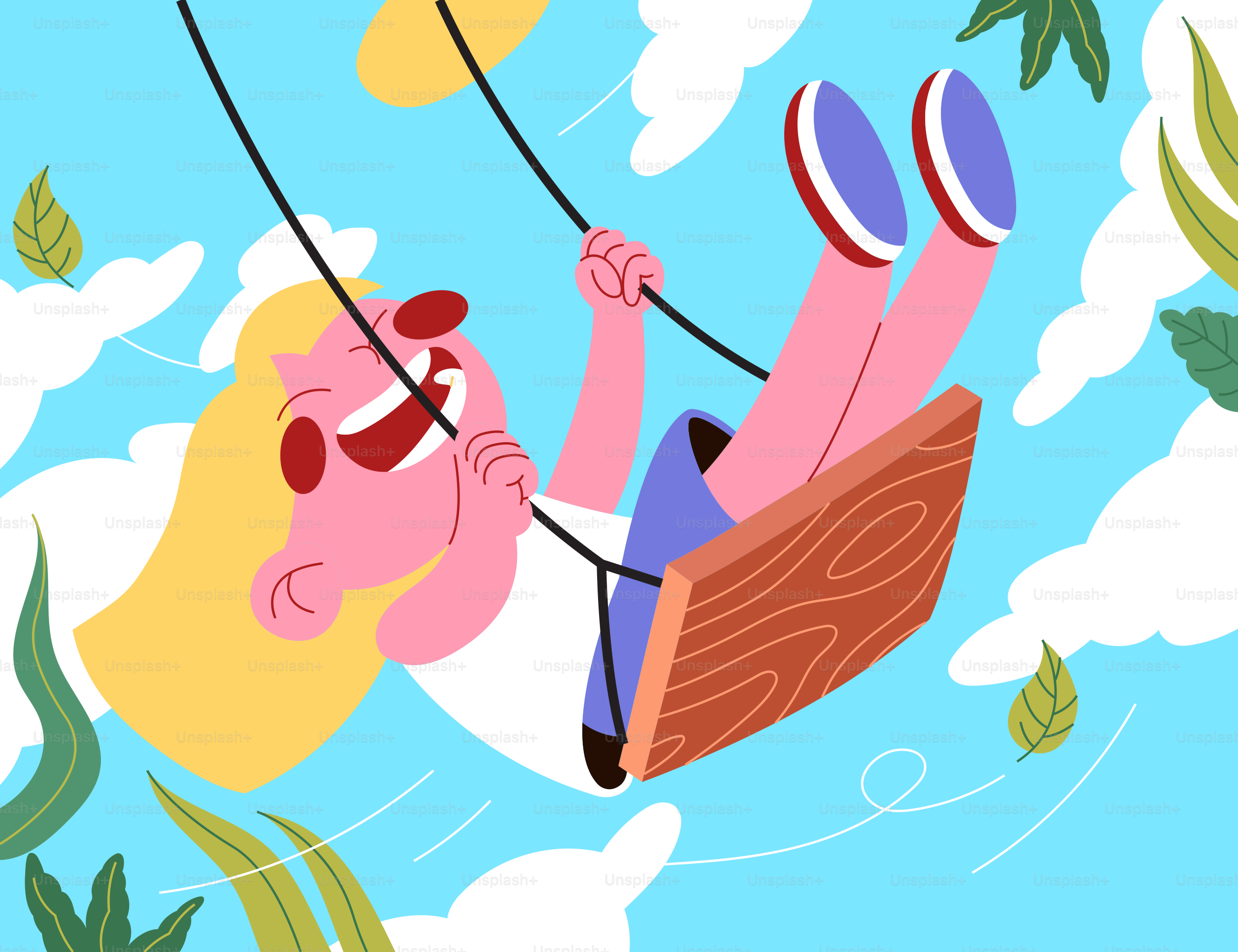 Una caricatura de un hombre volando por el aire