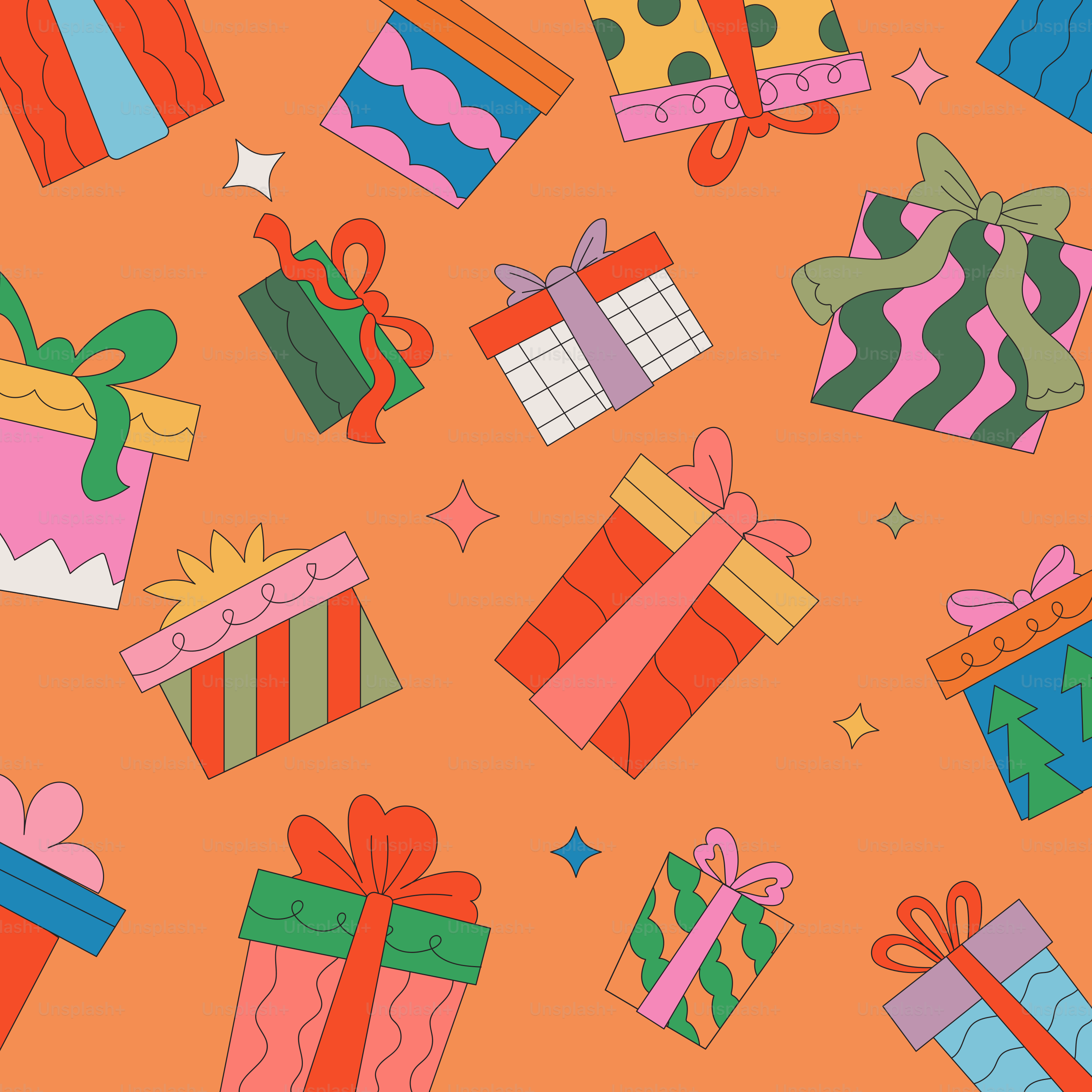 A lot of presents that are on a table