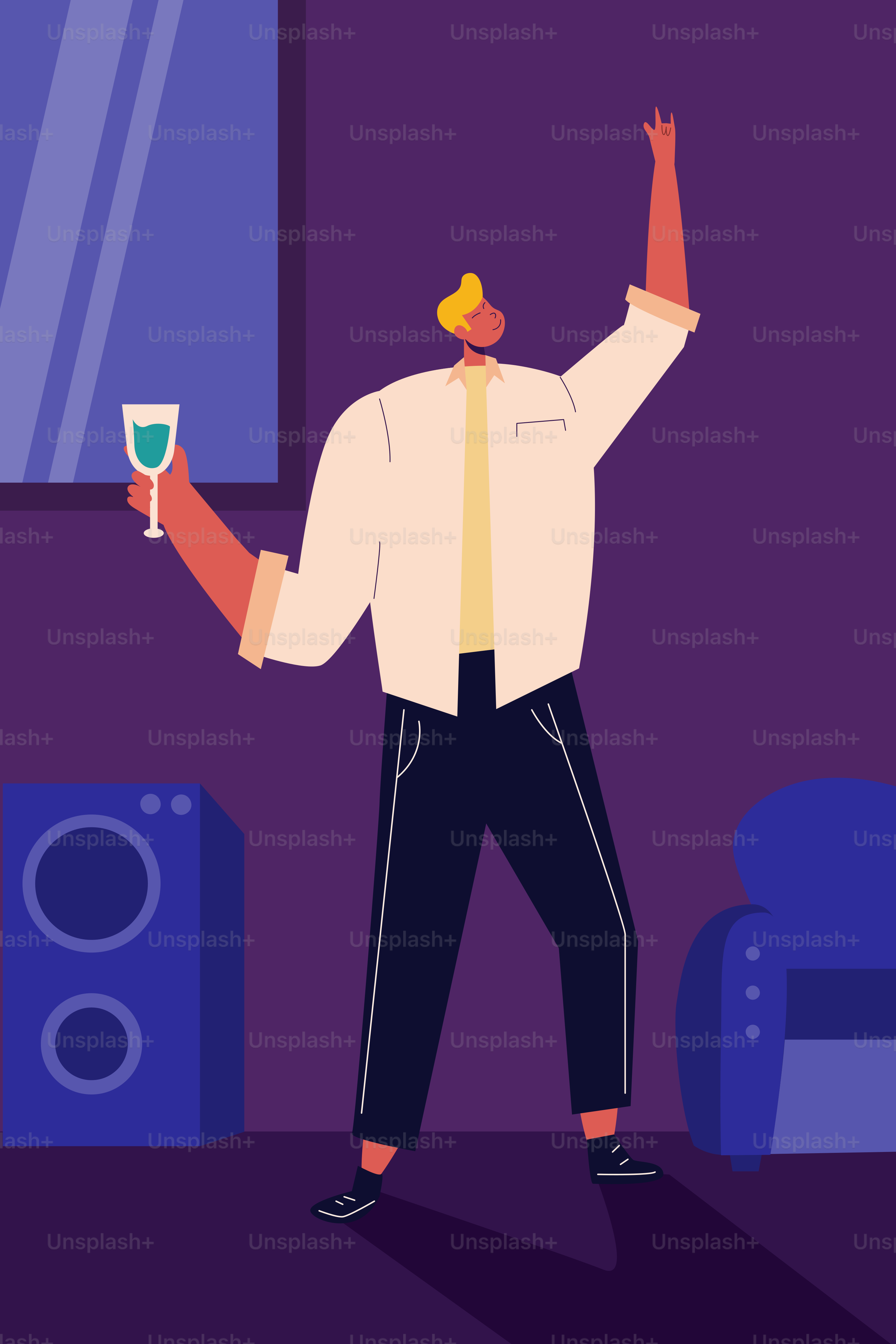 Un homme tenant un verre de vin à la main